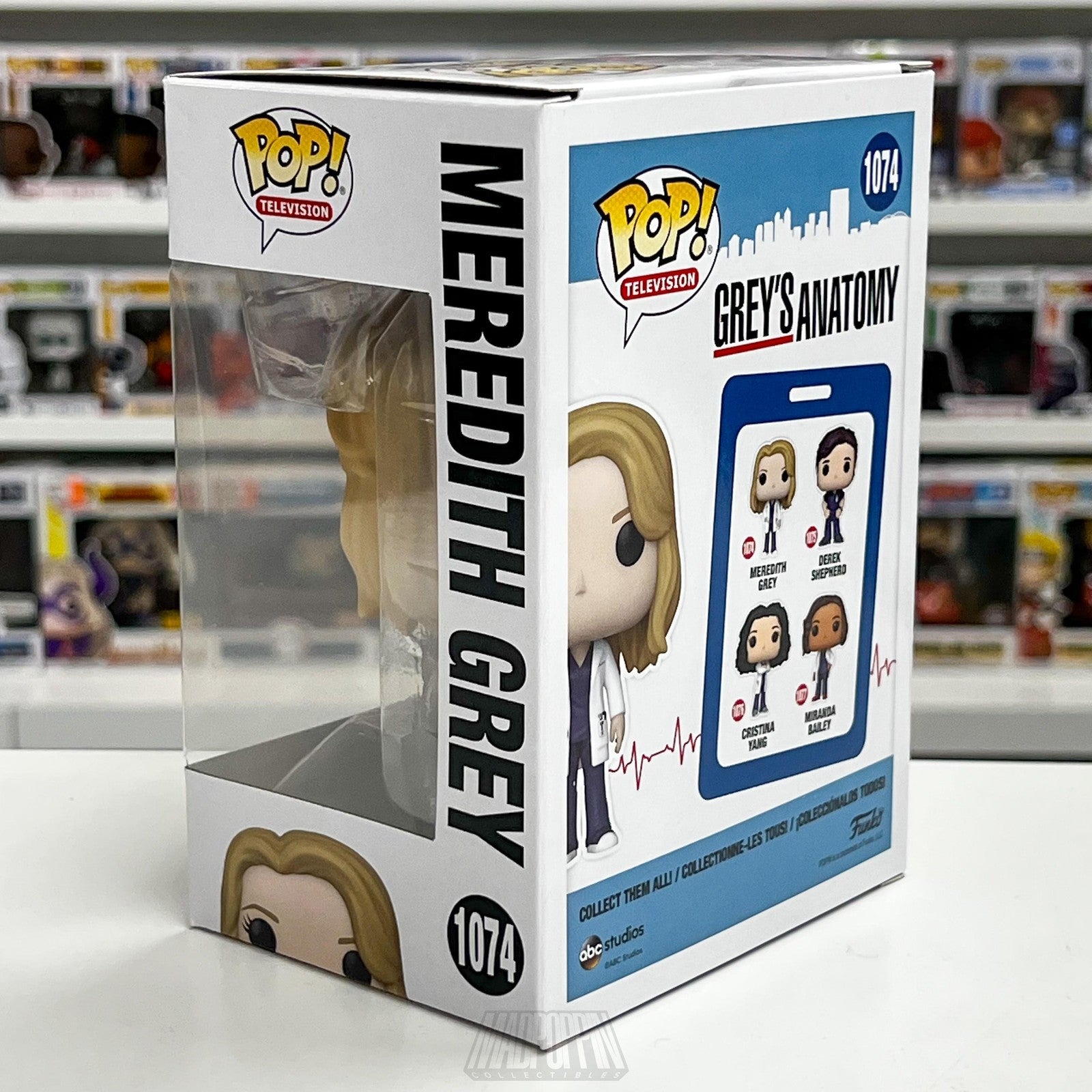 Funko Pop Television Grey's Anatomy Meredith Grey #1074 Vinyl Figure New In Box