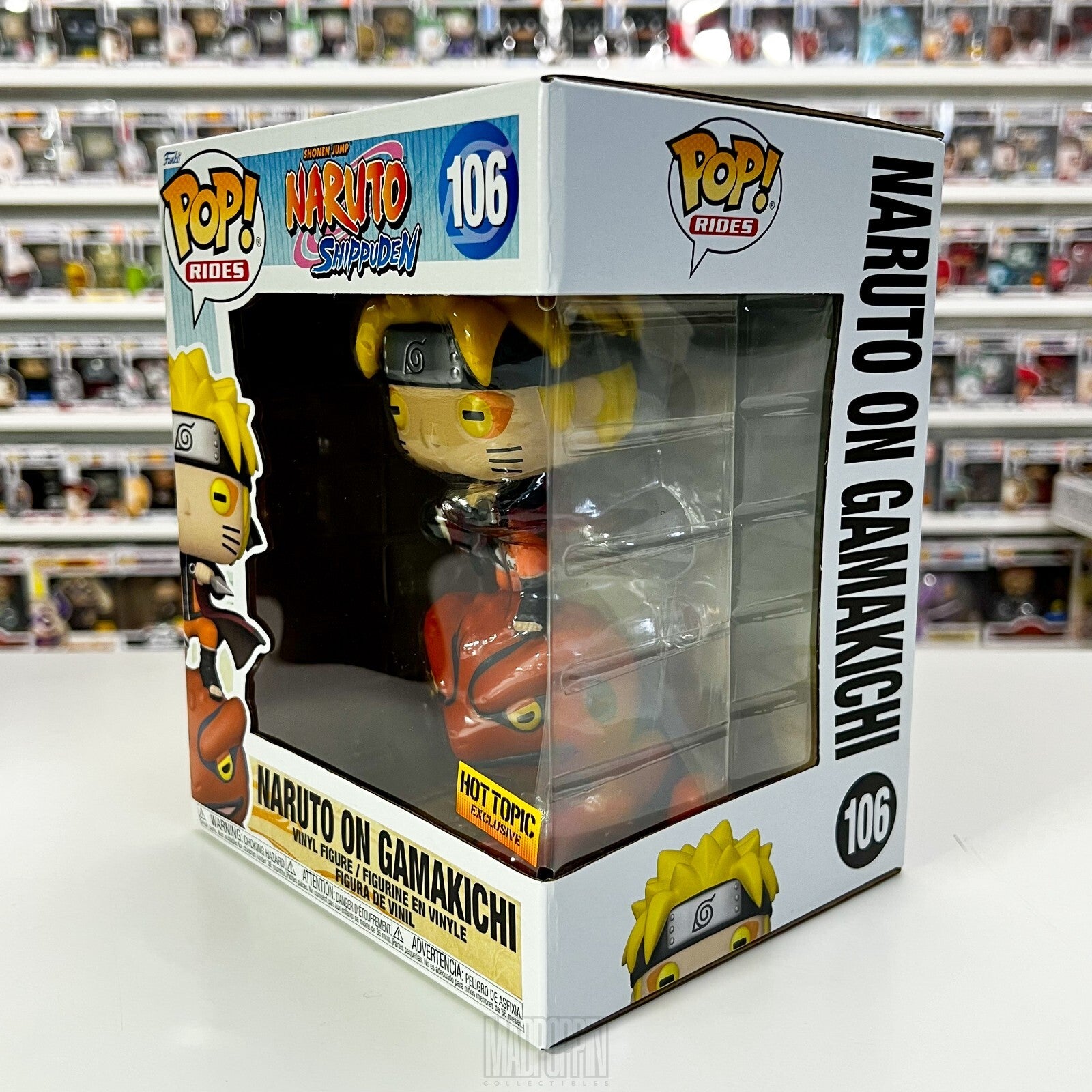 Funko Pop Rides Anime Naruto Shippuden Uzumaki on Gamakichi Hot Topic Toad 106
