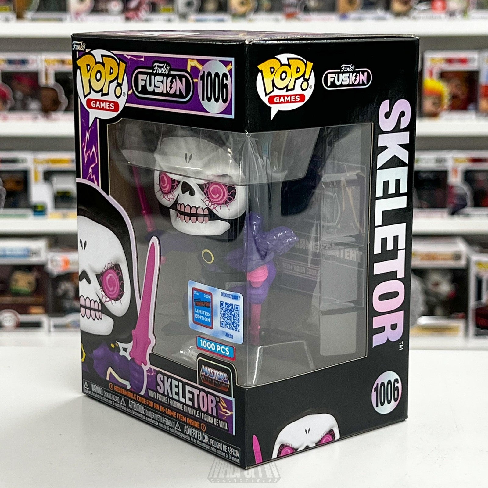 Funko Pop Fusion Skeletor 1006 NYCC 2024 Exclusive Masters Universe 1000 PCS