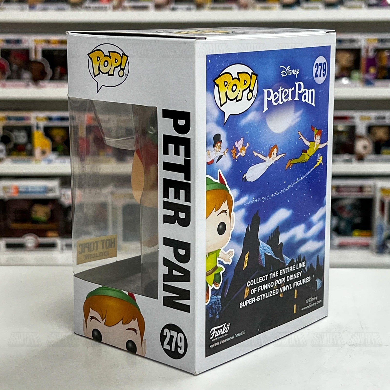Funko Pop! Disney Peter Pan #279 Hot Topic Exclusive Vinyl Figure Box Damage