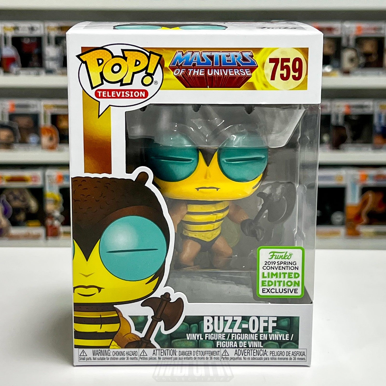 Funko Pop Masters of the Universe MOTU Buzz-Off 759 2019 Spring Convention Toy