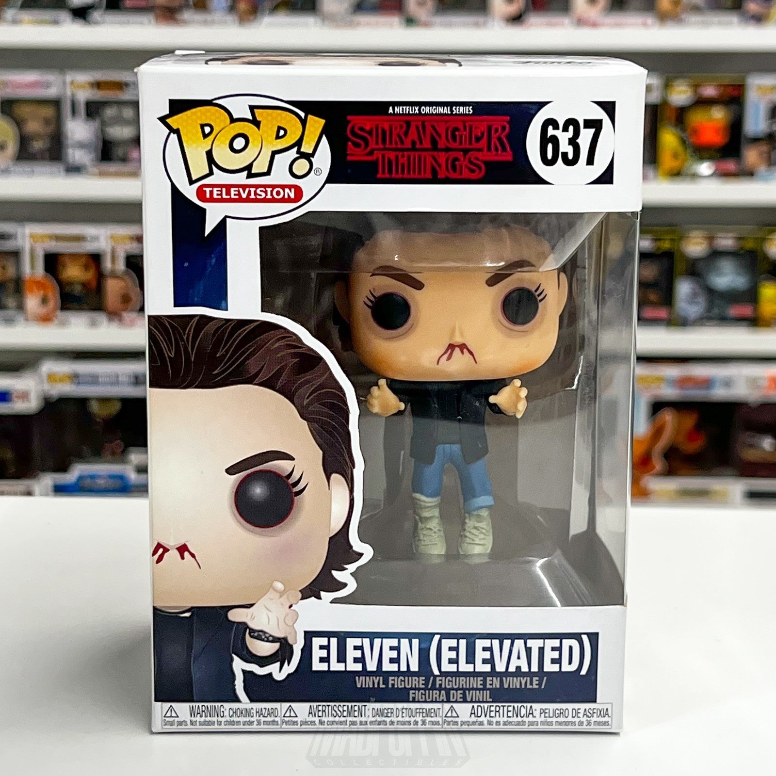 Funko Pop Television Stranger Things Eleven Elevated 637 Netflix Vinyl Figure0