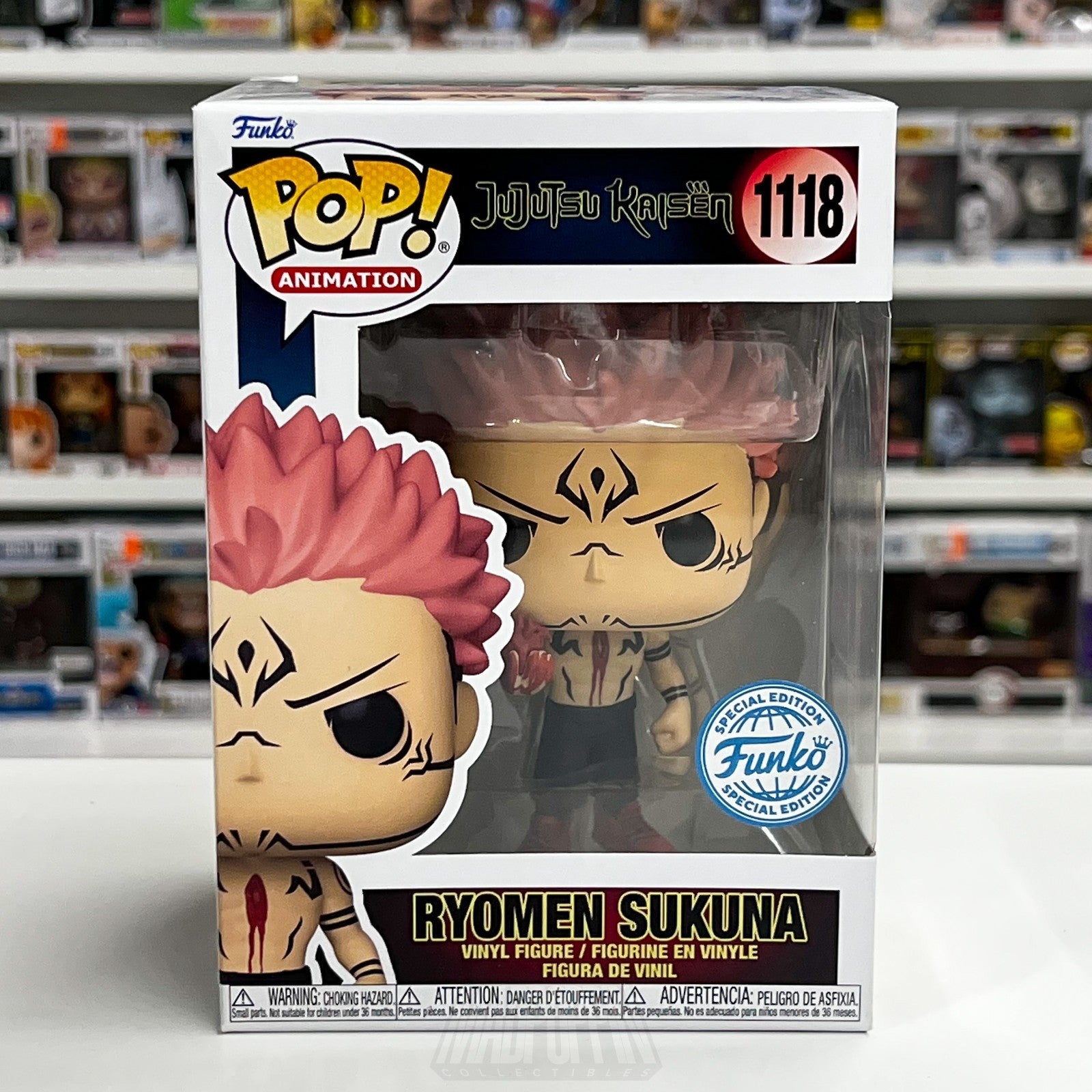 Funko Pop Anime Jujutsu Kaisen Ryomen Sukuna 1118 Special Edition Vinyl Figure0