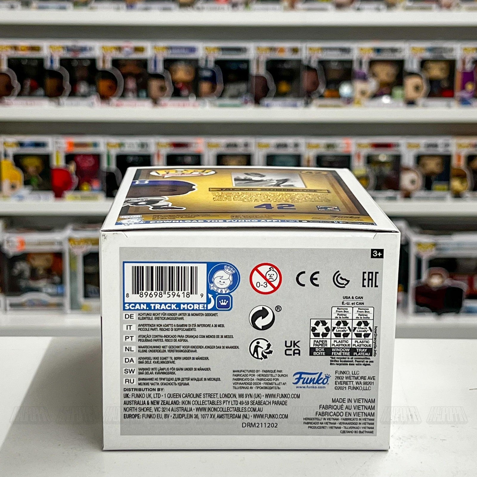 Funko Pop Jackie Robinson Dodgers 42 MLB Sports Legends Vinyl Figure New