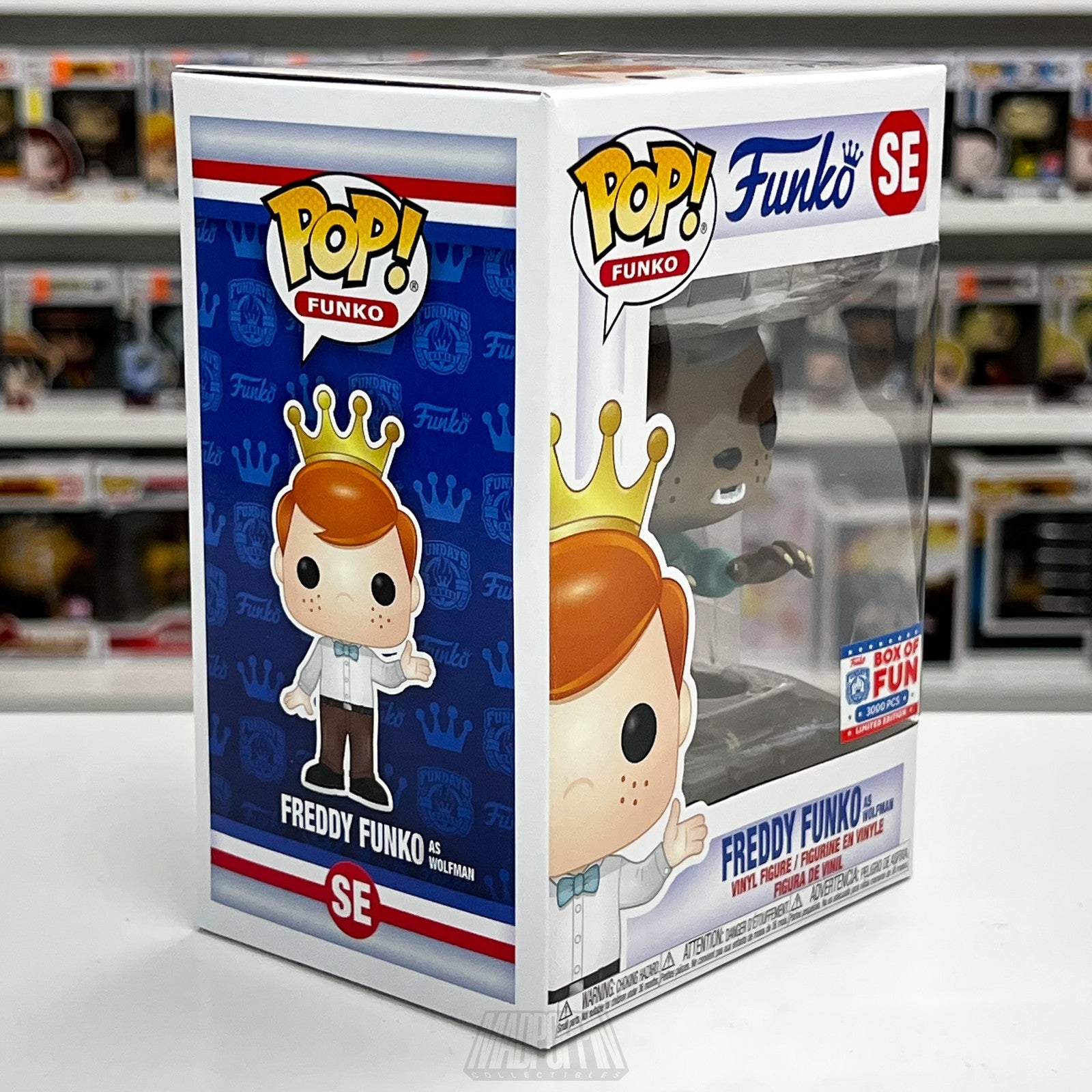Freddy Funko as Wolfman Funko Pop SE Box of Fun 3000 PCS Limited Edition Figure