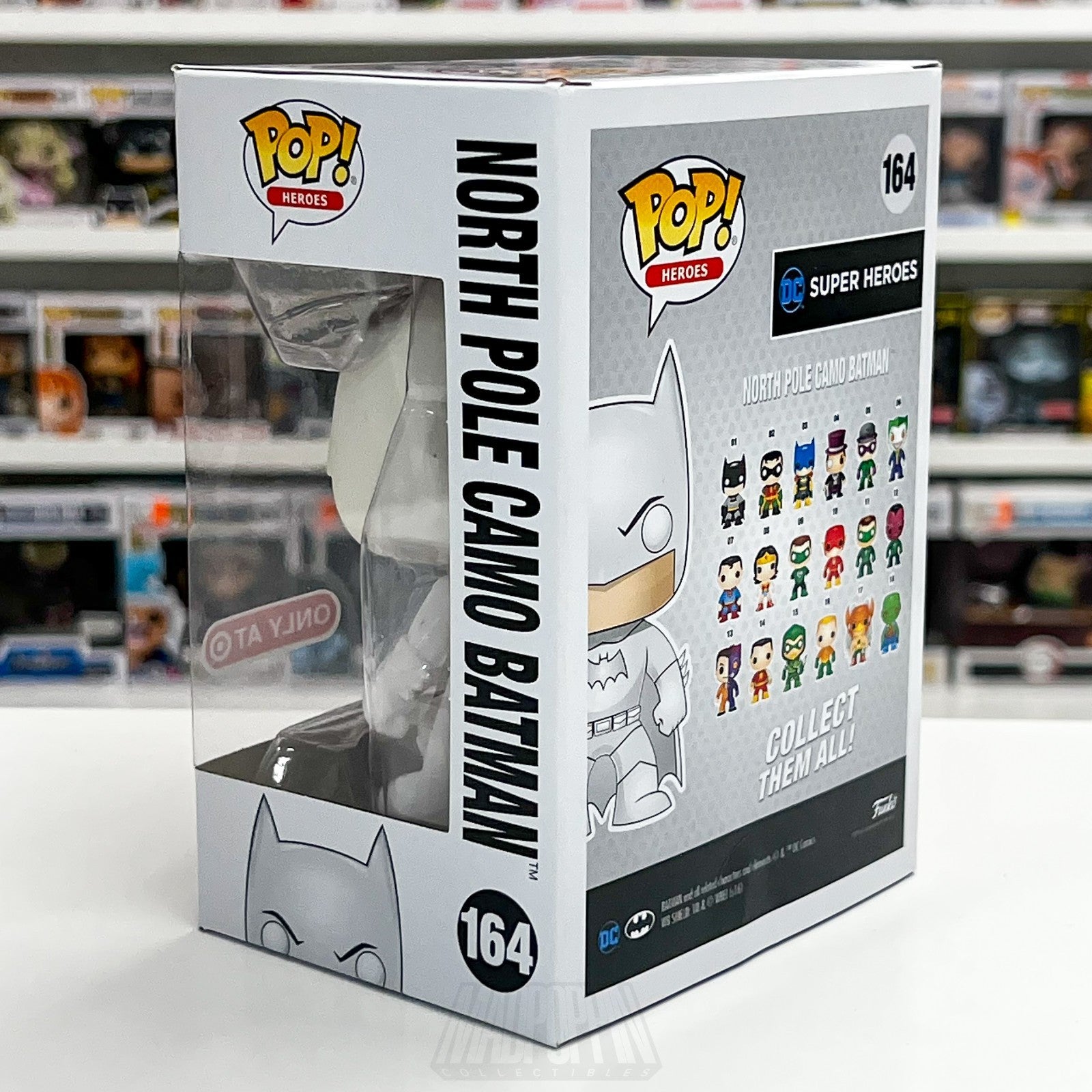 Funko Pop DC Super Heroes North Pole Camo Batman Target 164 White Vinyl Figure2