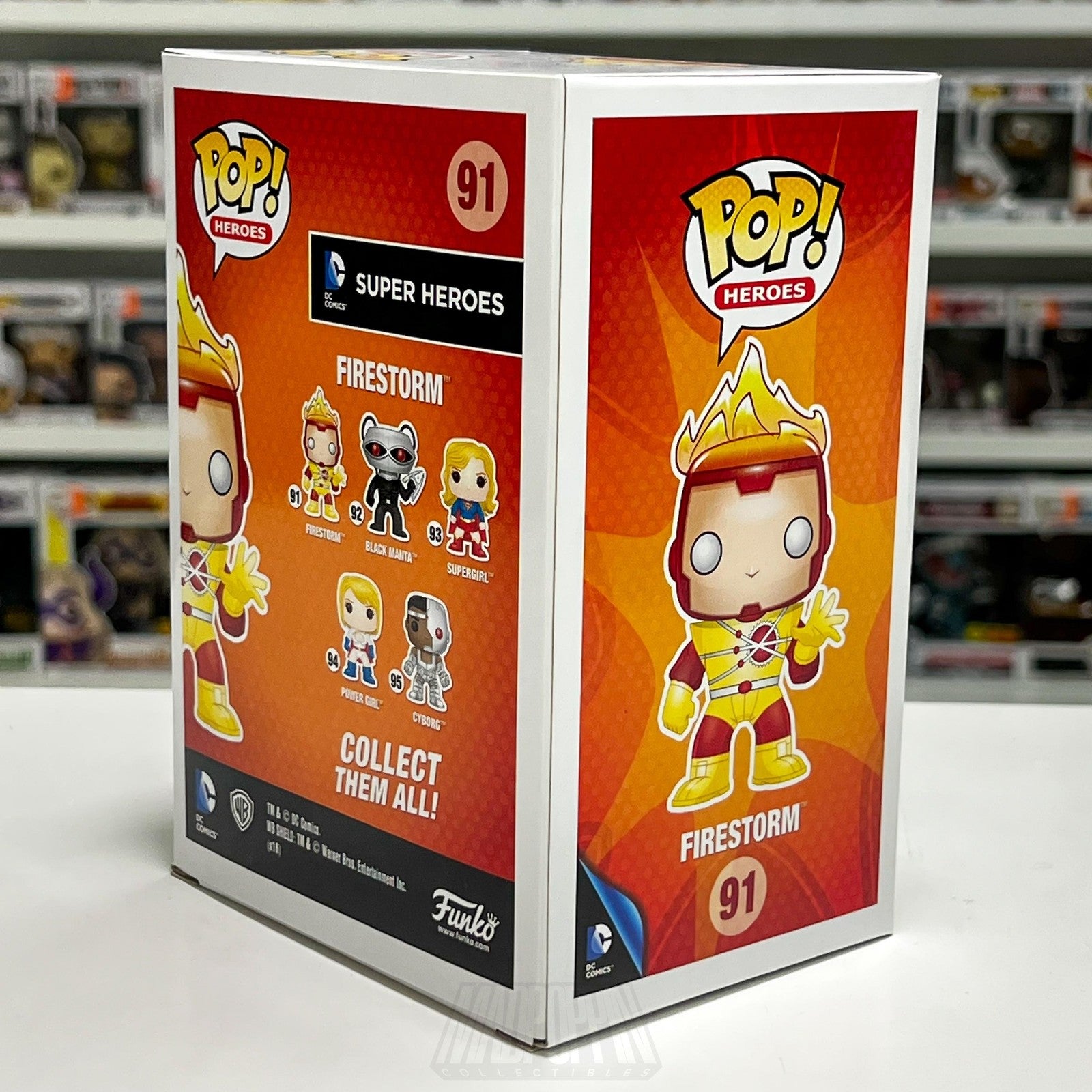 Funko Pop Heroes DC Comics Super Heroes Firestorm 91 Vinyl Figure New in Box