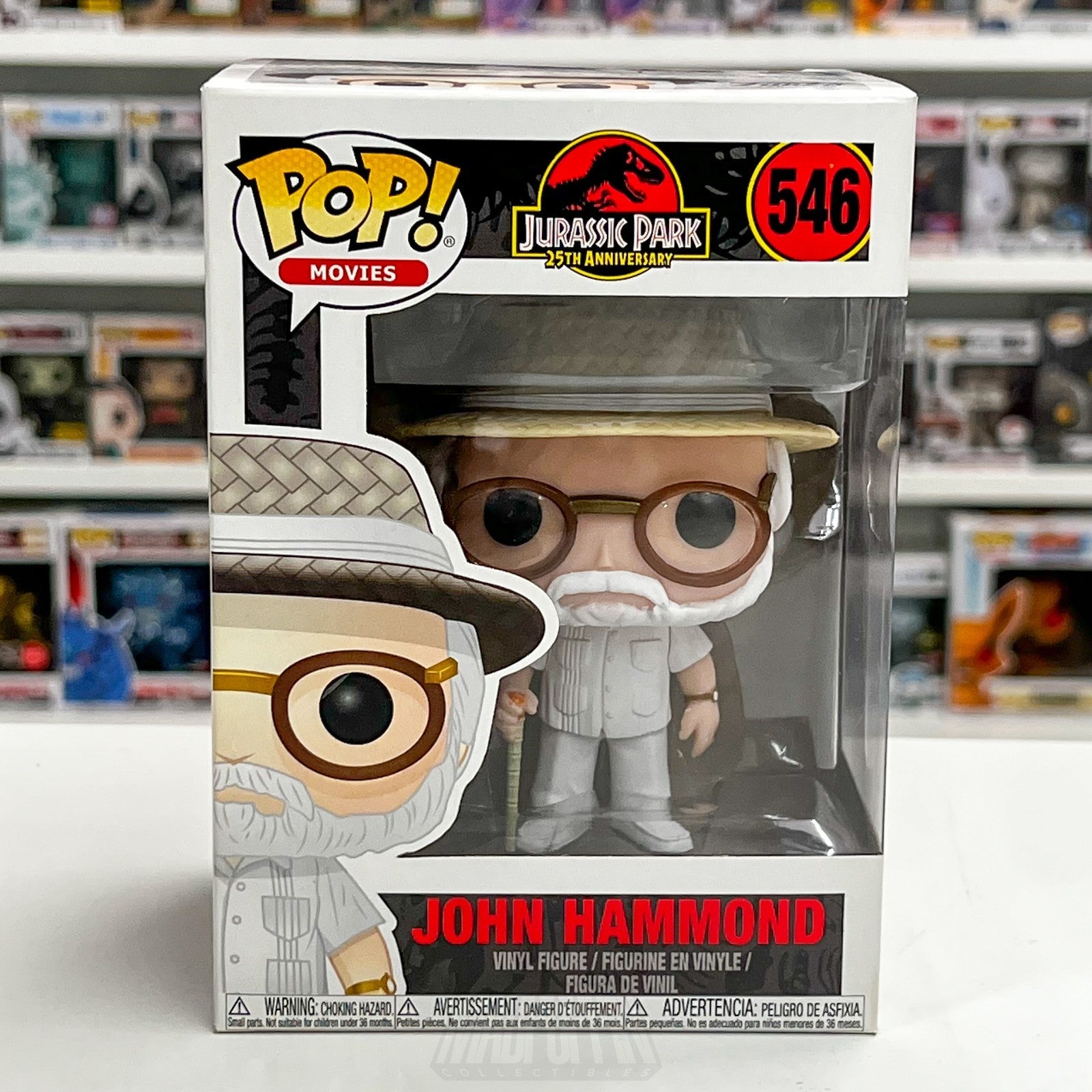 Funko Pop Movies Jurassic Park John Hammond 546 InGen Dinosaur Toy Vinyl Figure0