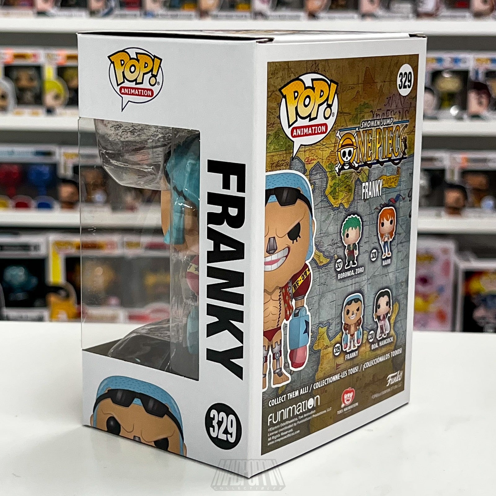 Funko Pop One Piece Franky #329 Silver Nose Animation Vinyl Figure Anime Manga