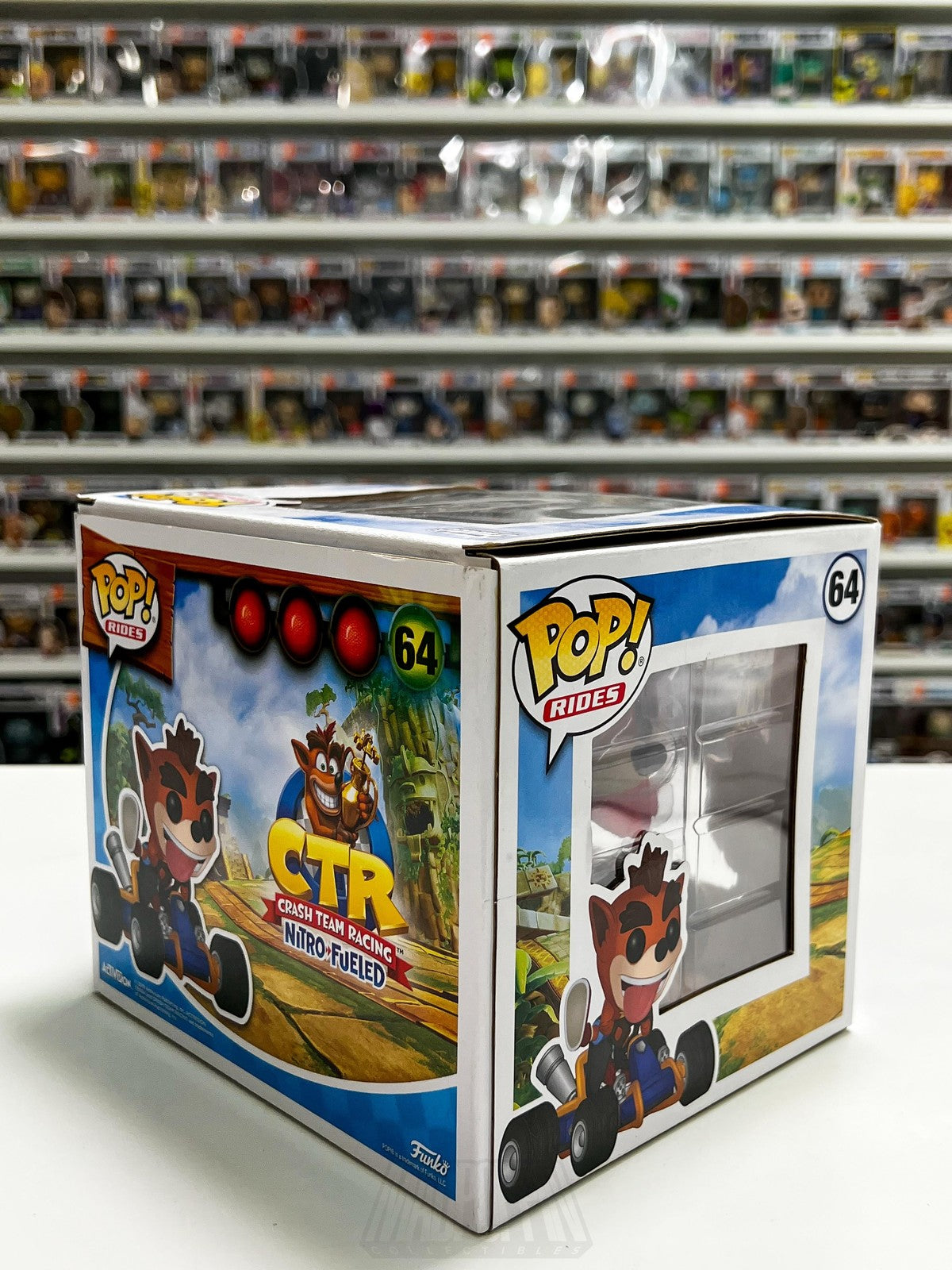 Funko Pop Rides Crash Bandicoot CTR Nitro-Fueled 64 Vinyl Figure Kart Video Game