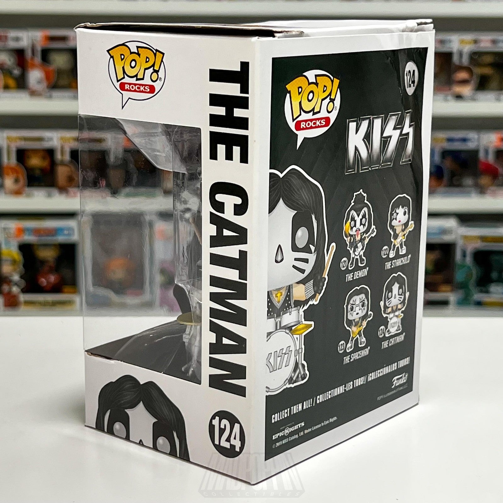 Funko Pop Rocks KISS The Catman 124 Vinyl Figure 2019 Hard Glam Music Metal Toy