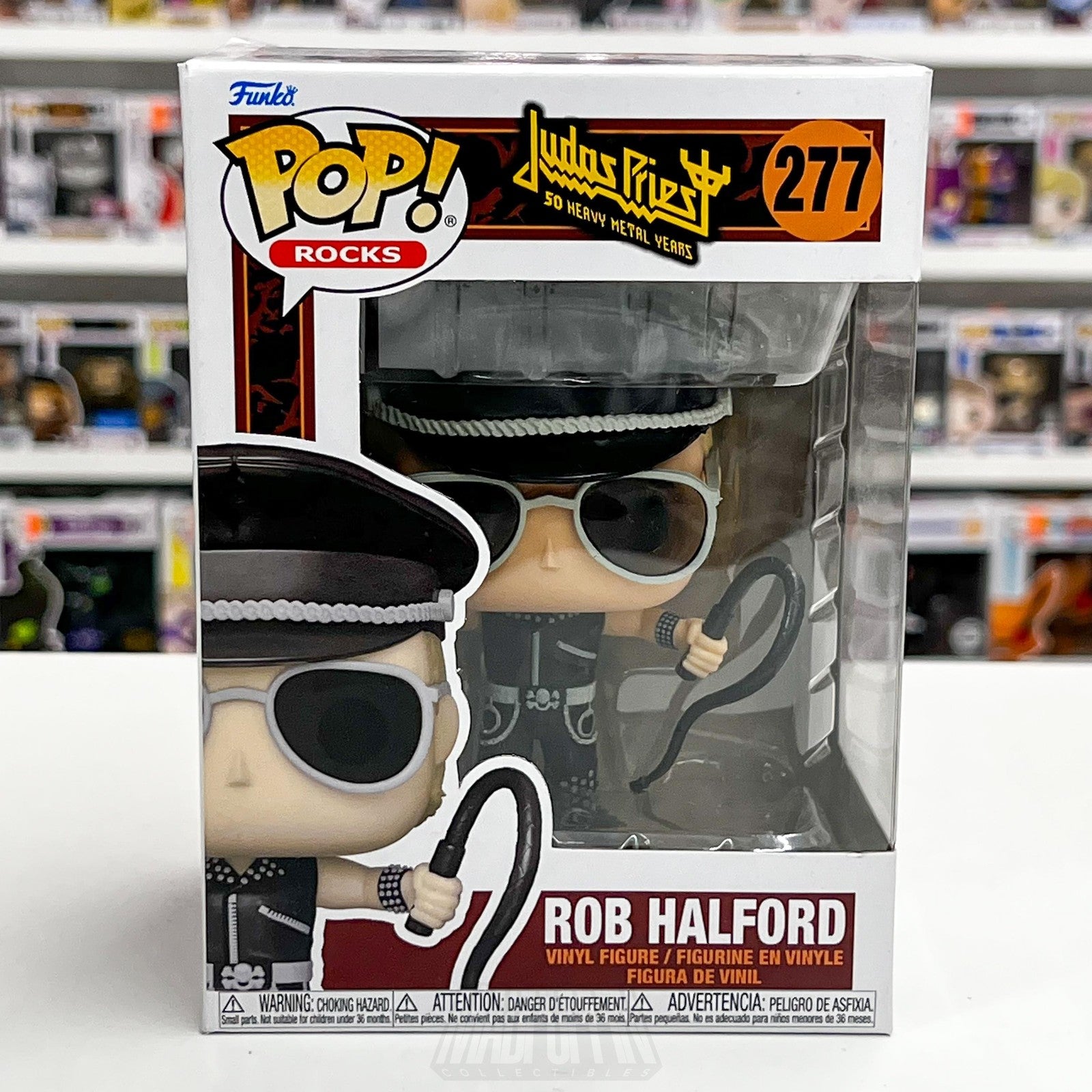 Funko Pop Rocks Judas Priest Rob Halford #277 Vinyl Figure 50 Heavy Metal Years0