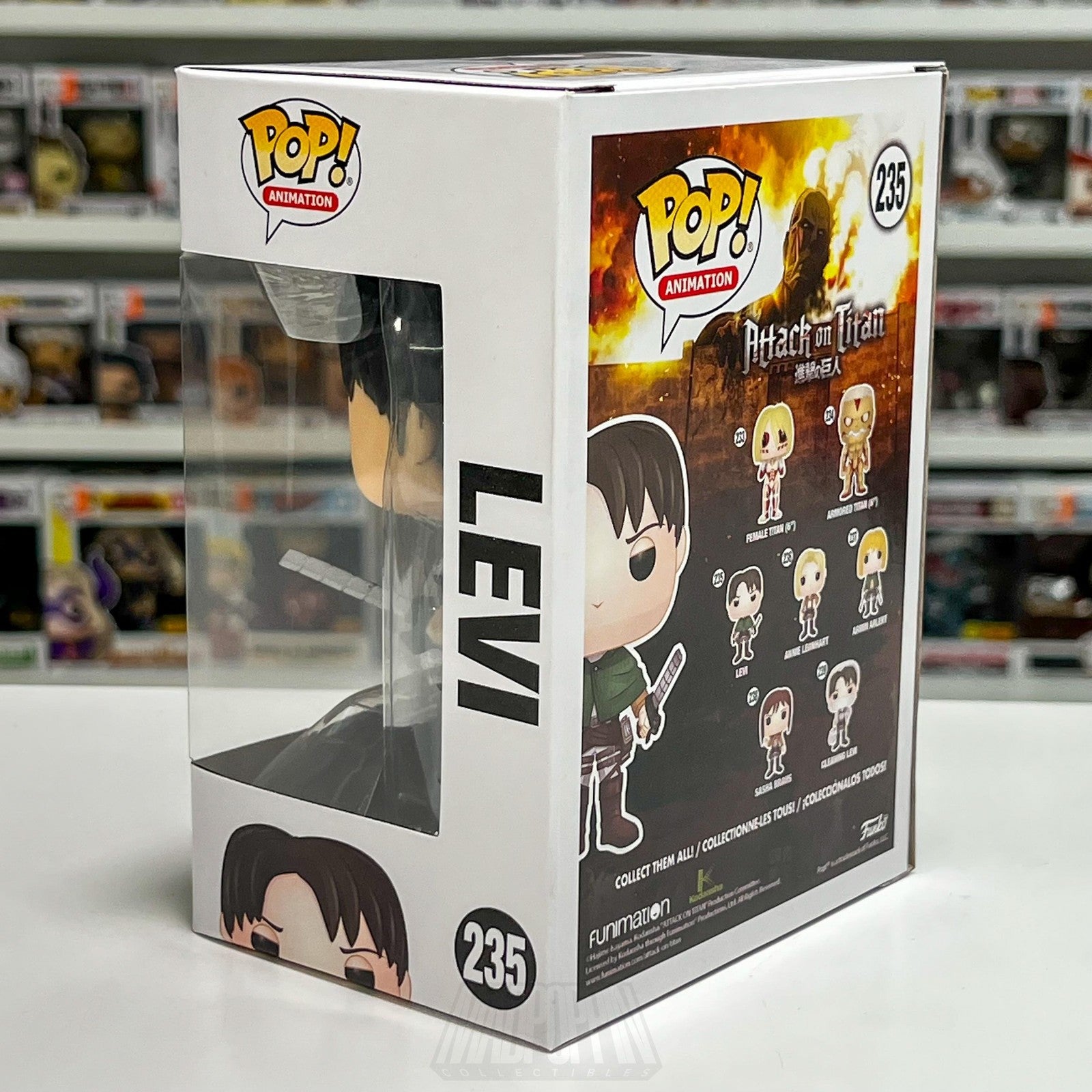 Funko Pop! Animation Attack on Titan Levi 235 Vinyl Figure 2021 Box Anime Toy