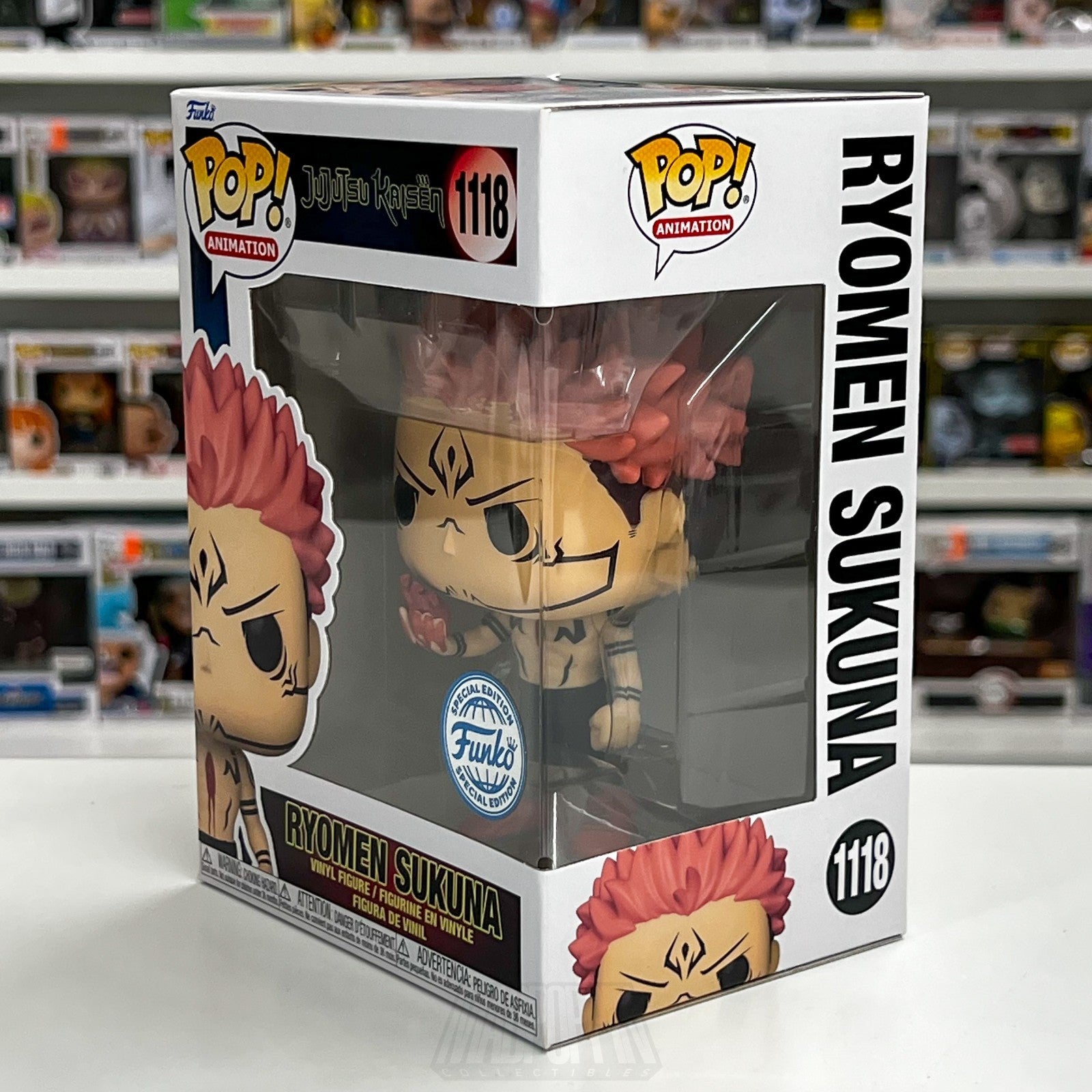 Funko Pop Anime Jujutsu Kaisen Ryomen Sukuna 1118 Special Edition Vinyl Figure1