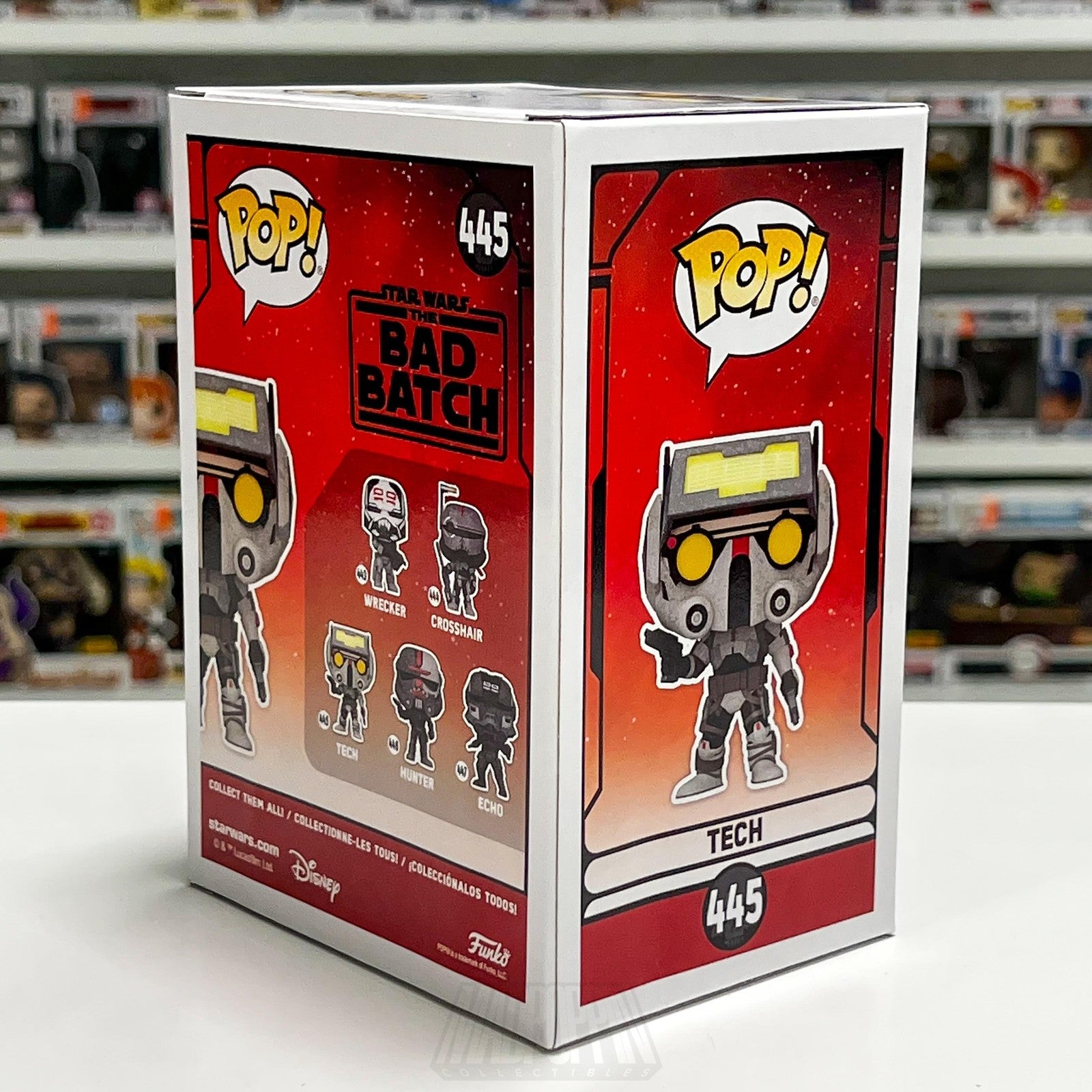 Funko Pop Star Wars The Bad Batch Tech 445 Bobble-Head Vinyl Figure New in Box