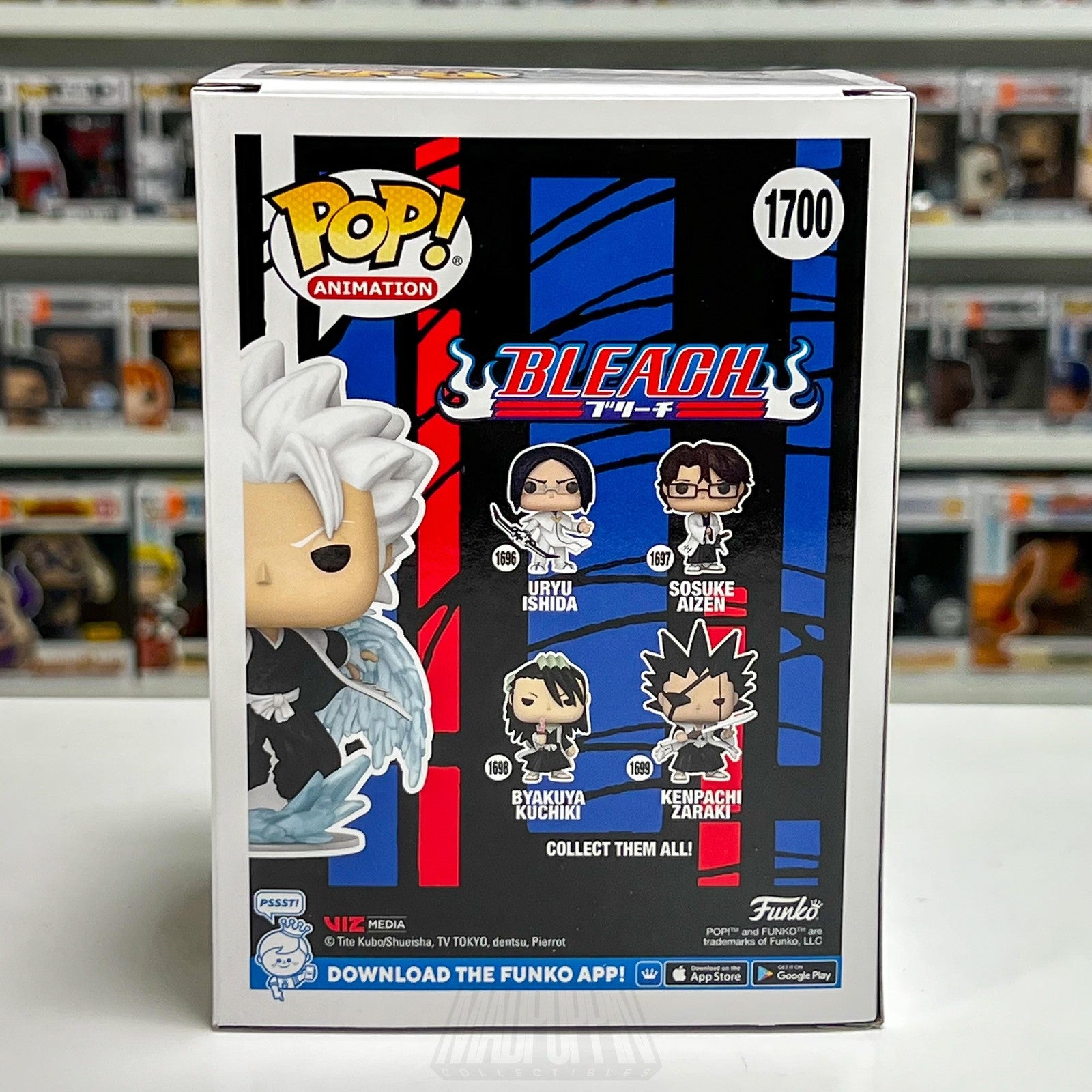 Funko Pop Bleach Toshiro Hitsugaya #1700 Funko Shop Exclusive Vinyl Figure Anime