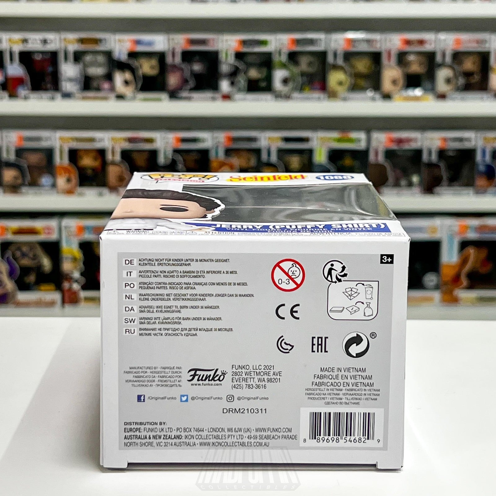 Funko Pop Television Seinfeld Jerry Puffy Shirt 1088 Figure Toy Comedy Sitcom