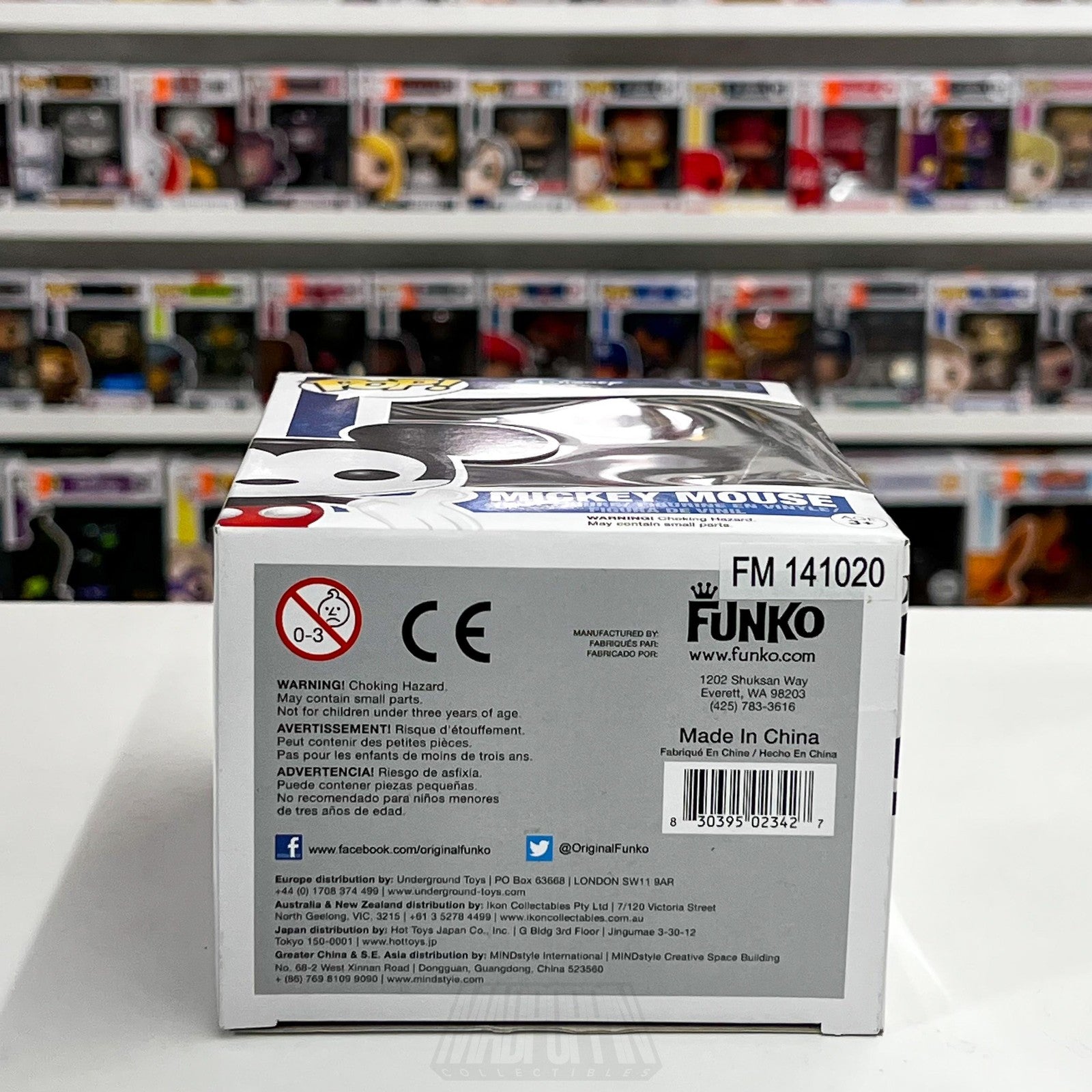 Funko Pop Disney Mickey Mouse 01 Series 1 Vinyl Figure Collectible Toy Walt 20147