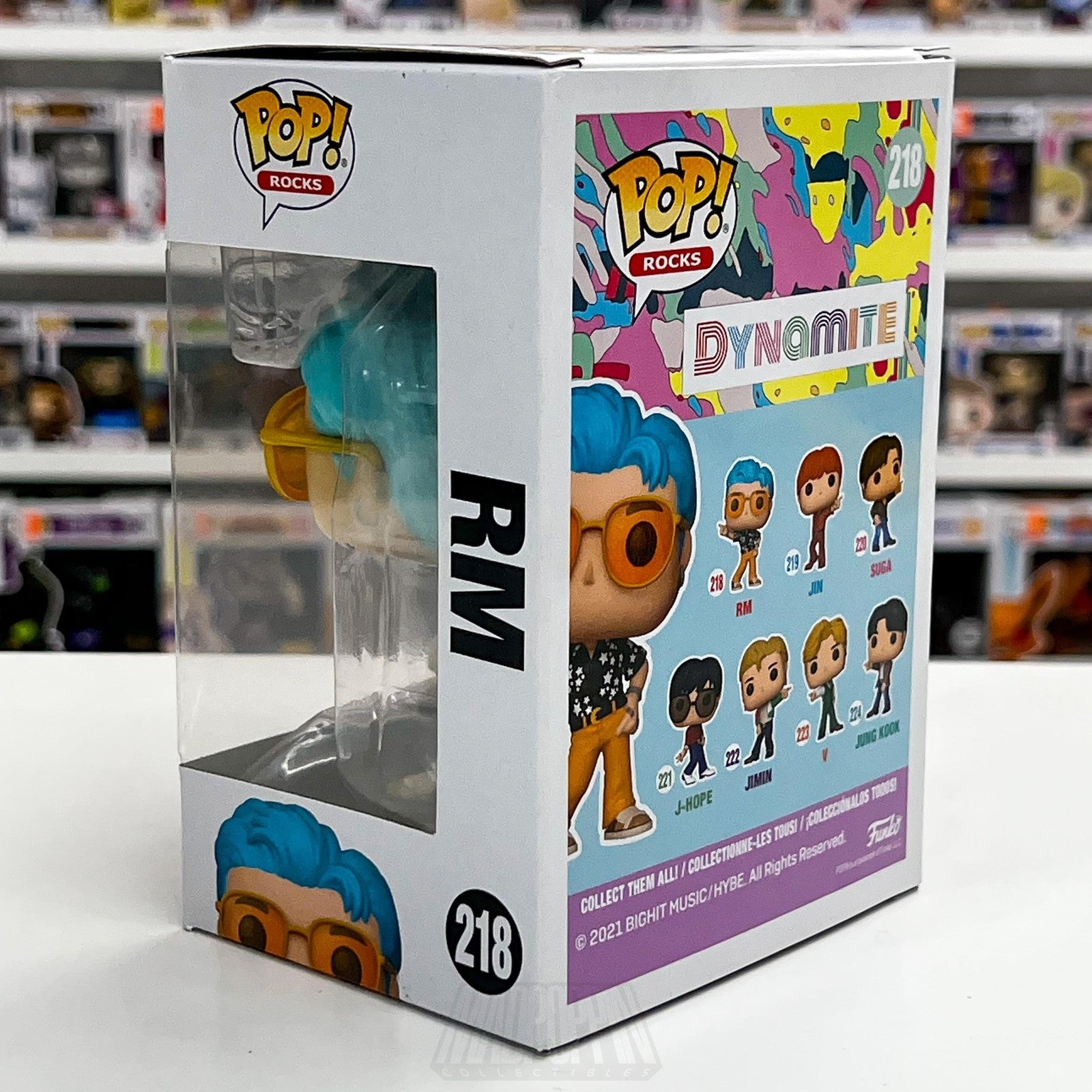 Funko Pop Rocks BTS RM 218 Dynamite Vinyl Figure K-Pop Idol 2021 Window Box2