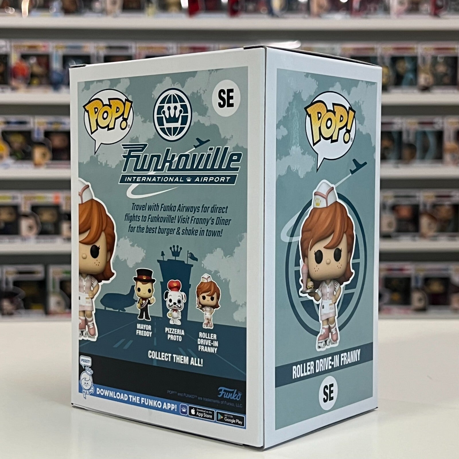 Funko Pop Funkoville Roller Drive In Franny SDCC 2024 Official Sticker SE