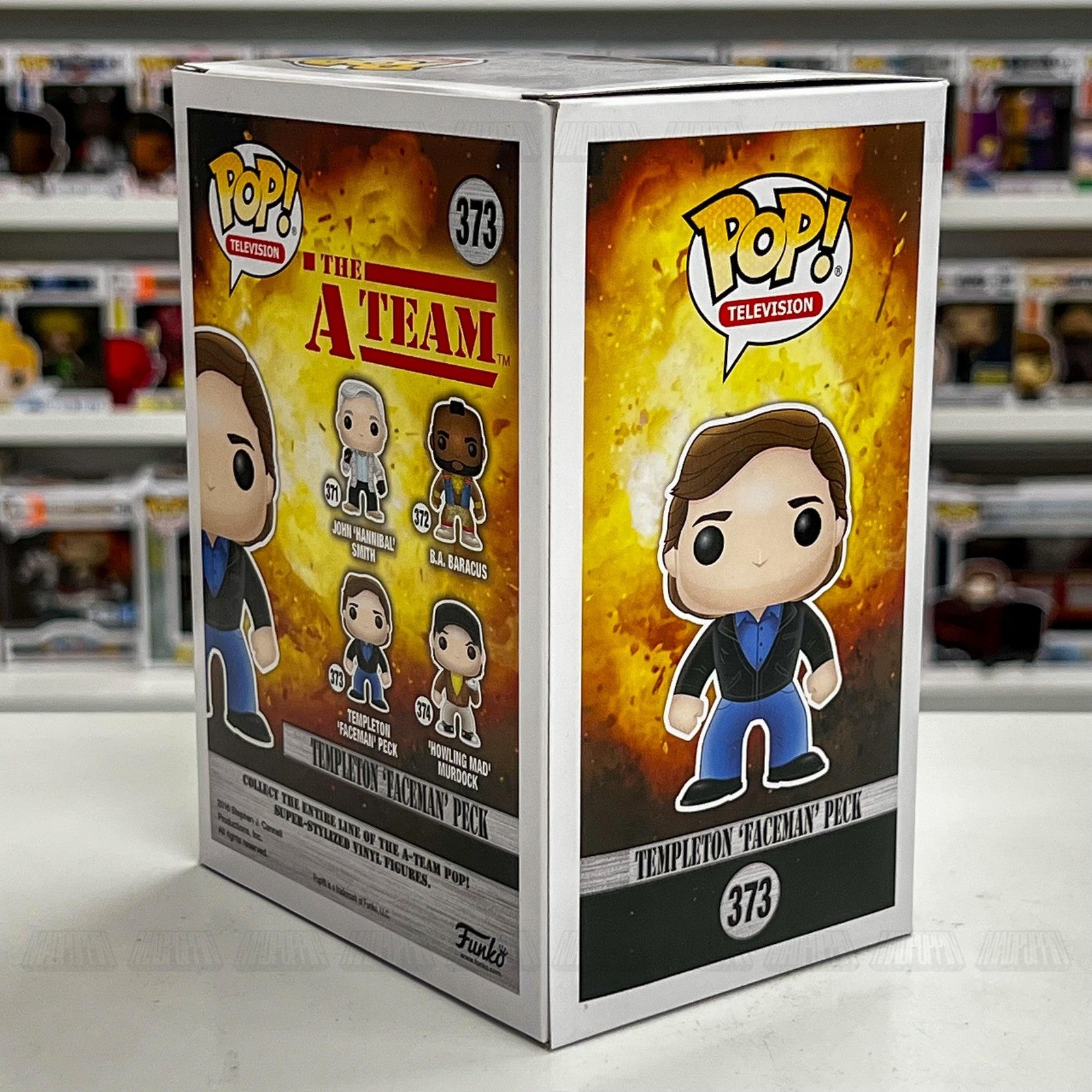 Funko Pop The A-Team Templeton Faceman Peck 373 TV Vinyl Figure Collectible New