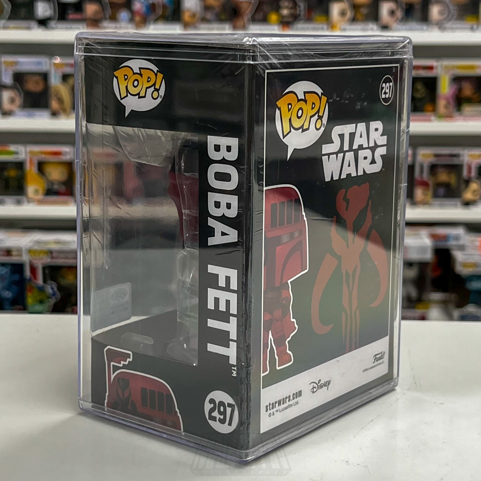 Funko Pop Star Wars Boba Fett Futura Red Wondercon 297 Bounty Hunter Toy Figure2