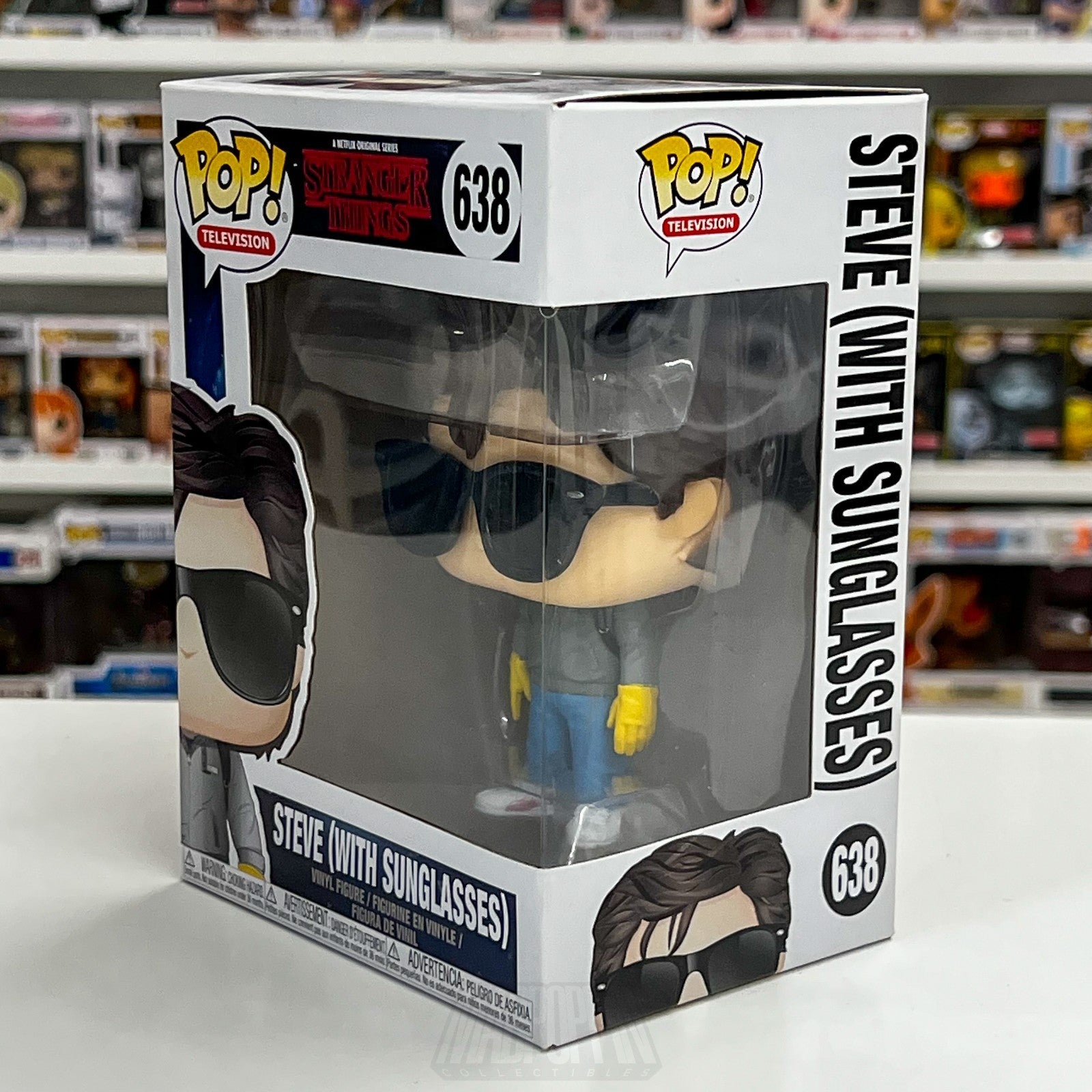 Funko Pop Television Stranger Things Steve w/Sunglasses 638 Netflix Vinyl Figure1
