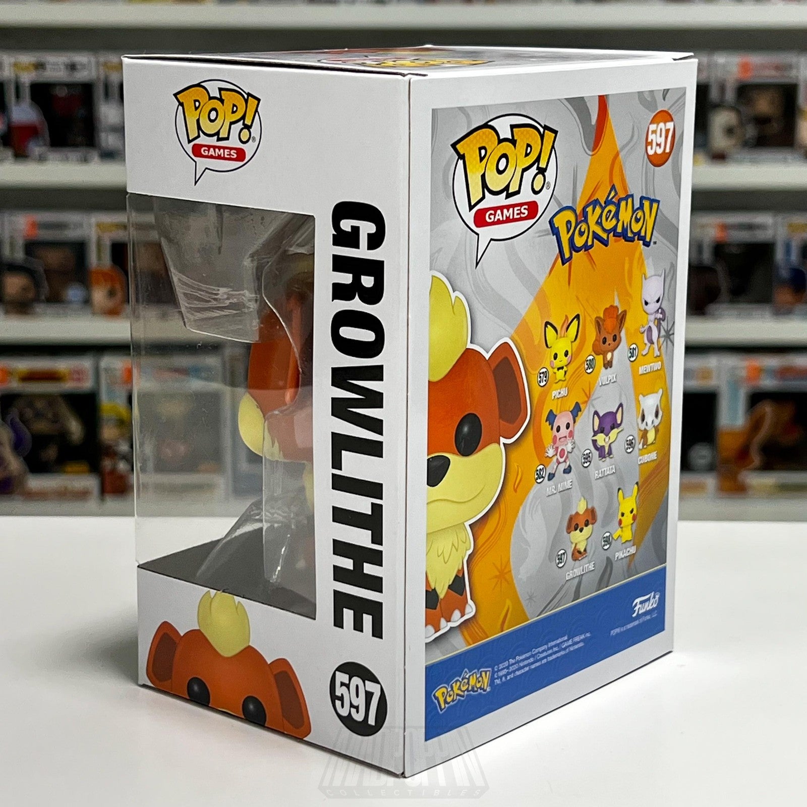 Funko Pop! Games Pokémon Growlithe #597 Vinyl Figure New in Box NIB Collectible