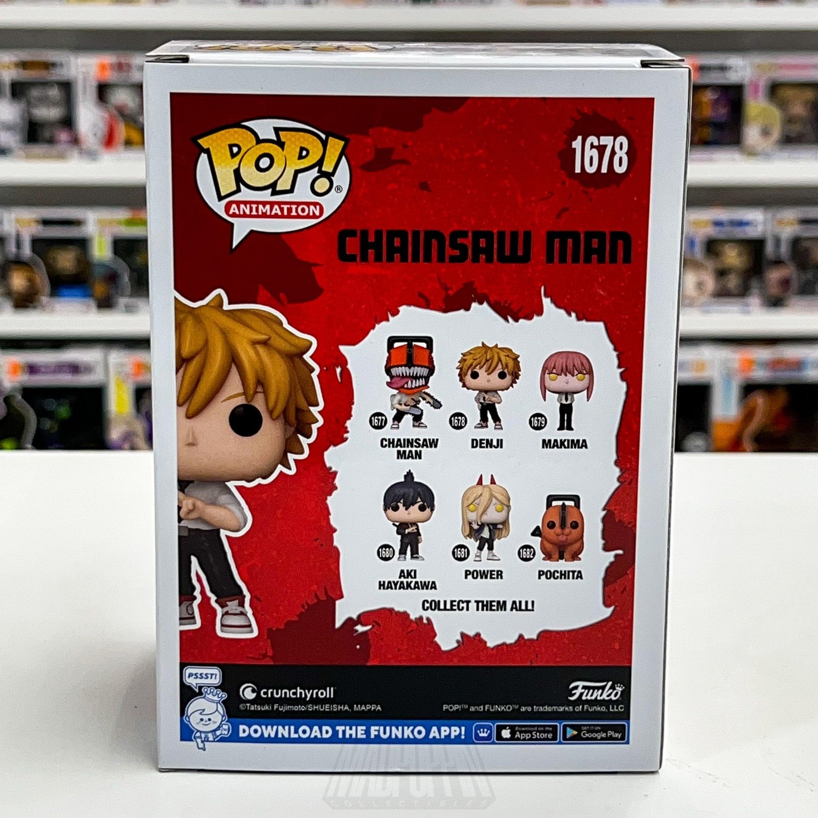 Funko Pop Animation Chainsaw Man Denji 1678 Vinyl Figure With Box Collectible3