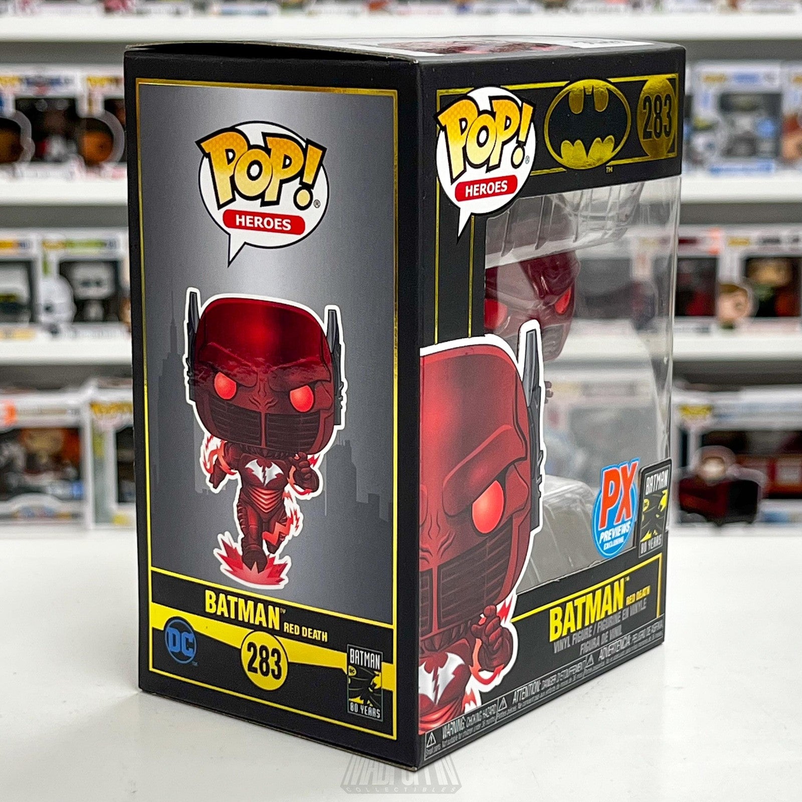 Funko Pop DC Heroes 80 Years Batman Red Death 283 PX Previews Exclusive Figure