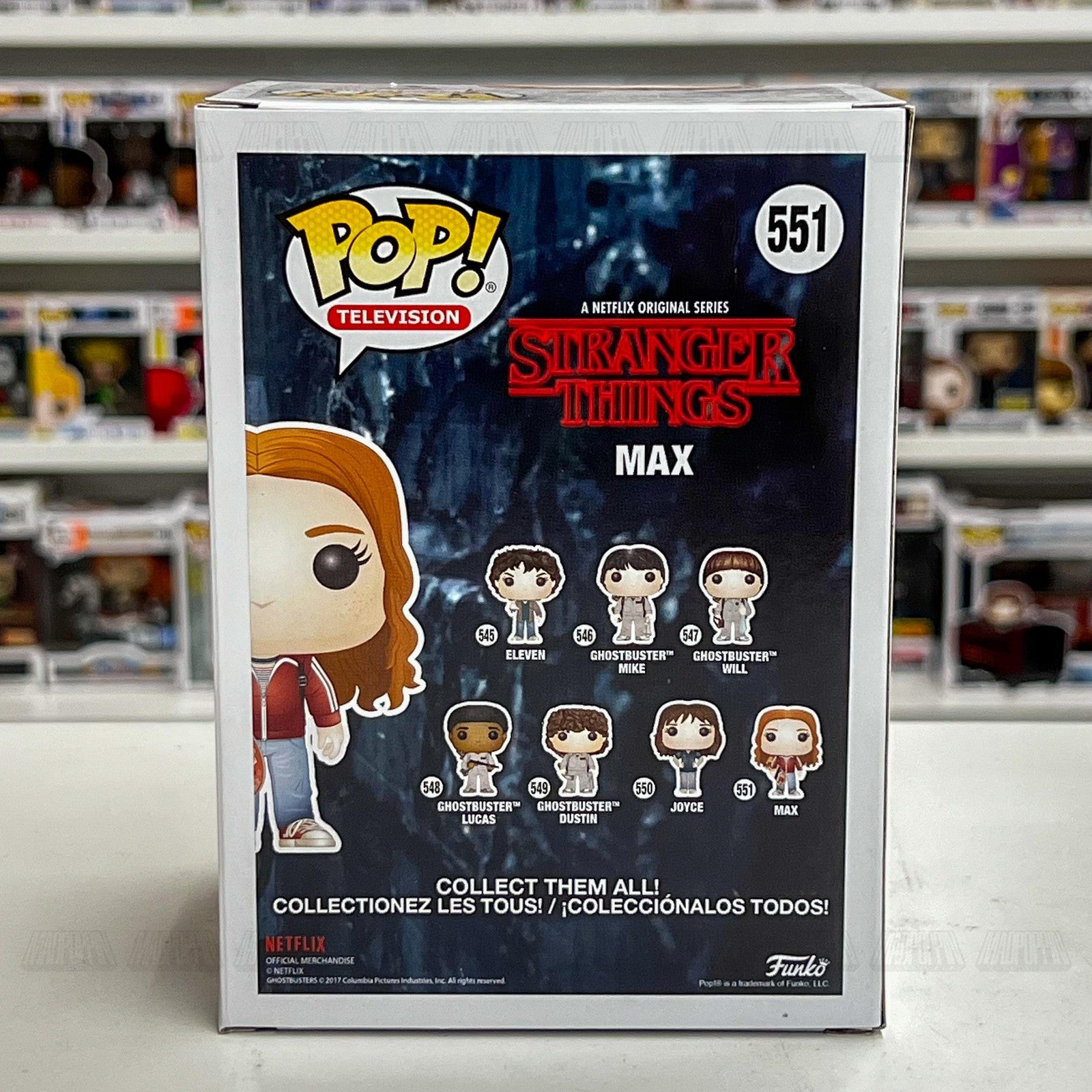 Funko Pop Stranger Things Max 551 Vinyl Figure Netflix TV Collectible New in Box