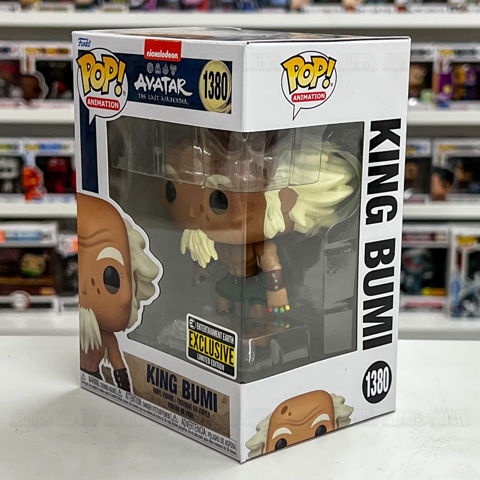 Funko Pop Avatar The Last Airbender King Bumi #1380 EE Exclusive Vinyl Figure