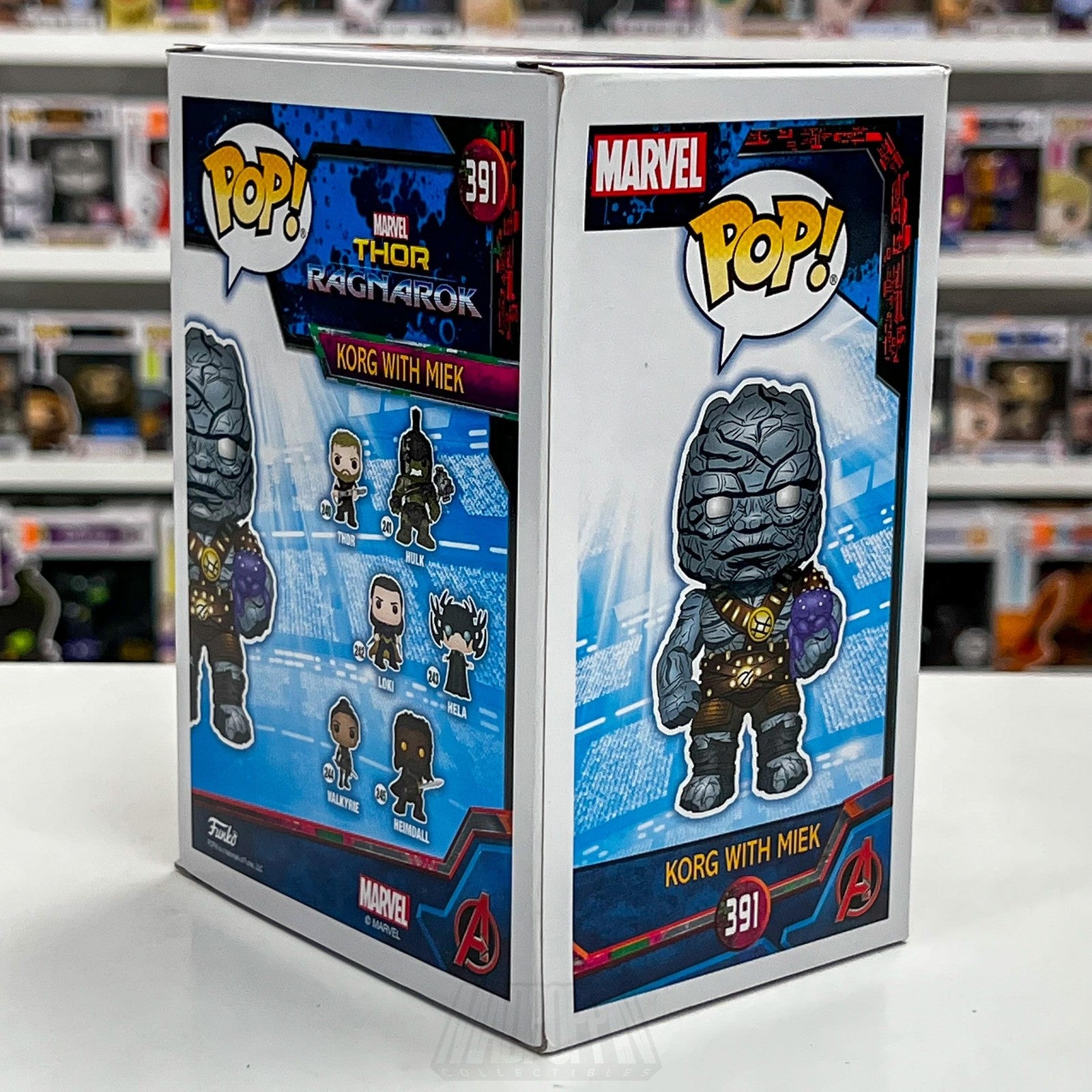 Funko Pop Marvel Thor Ragnarok Korg w/Miek 391 2018 Fall Con NYCC Vinyl Figure4