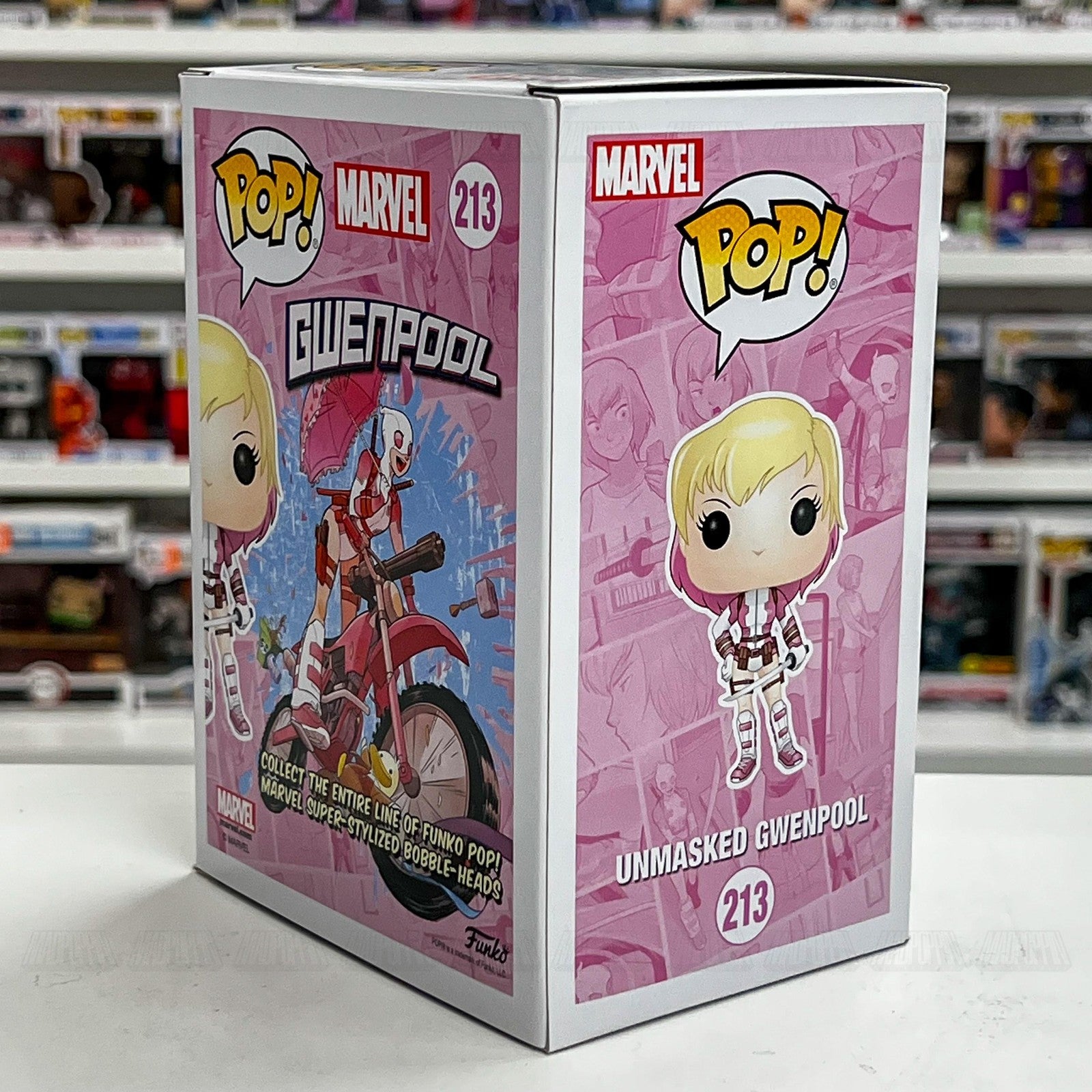 Funko Pop Marvel Unmasked Gwenpool 213 Walgreens Exclusive Vinyl Bobblehead