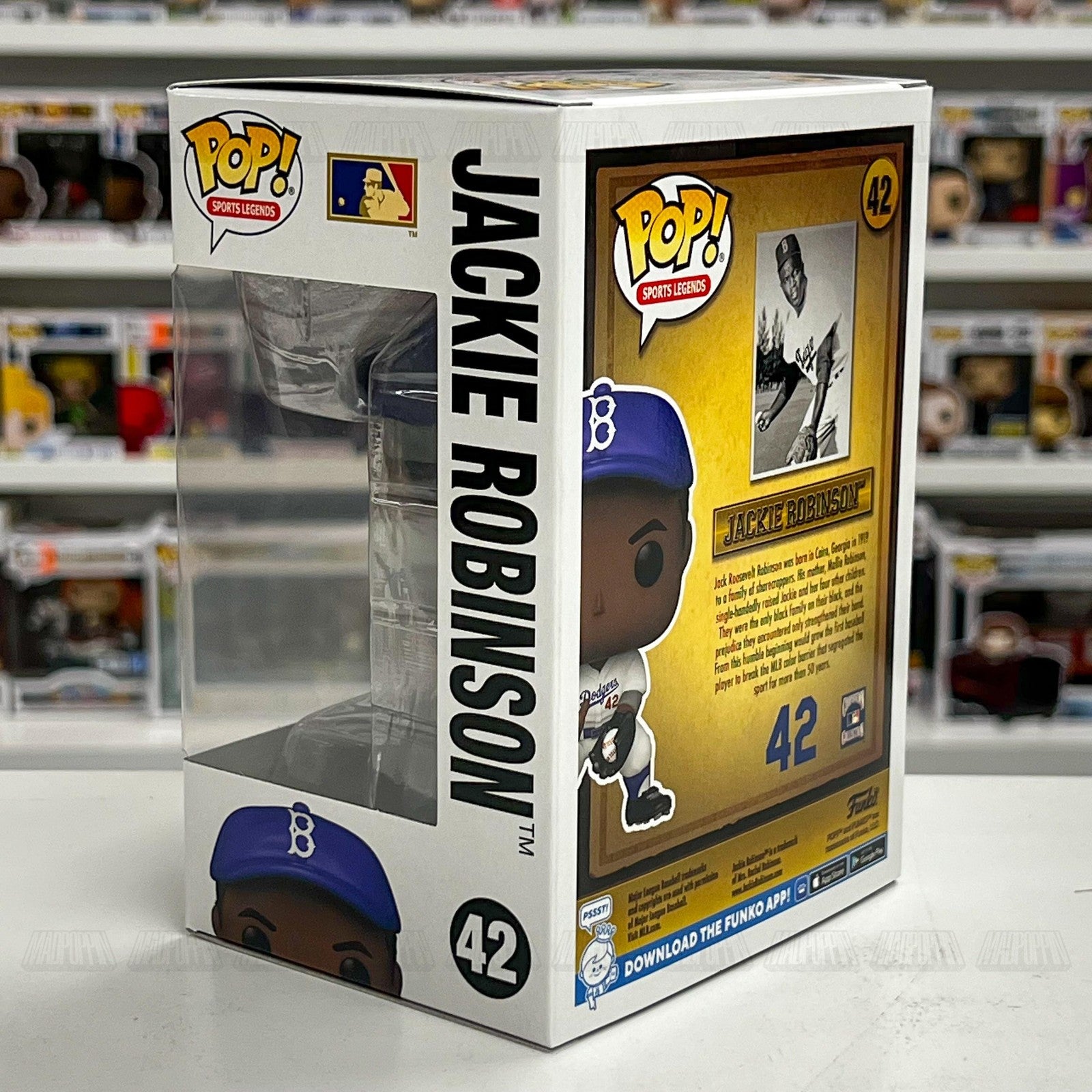 Funko Pop Jackie Robinson Dodgers 42 MLB Sports Legends Vinyl Figure New