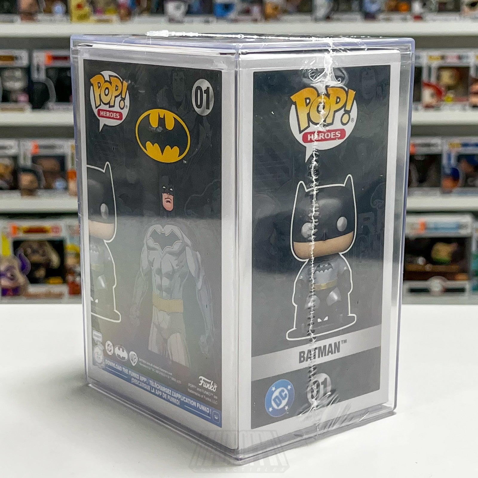 Funko Pop DC Heroes Batman Metallic 01 Mystery Blind Box Con Sticker 2000 PCS