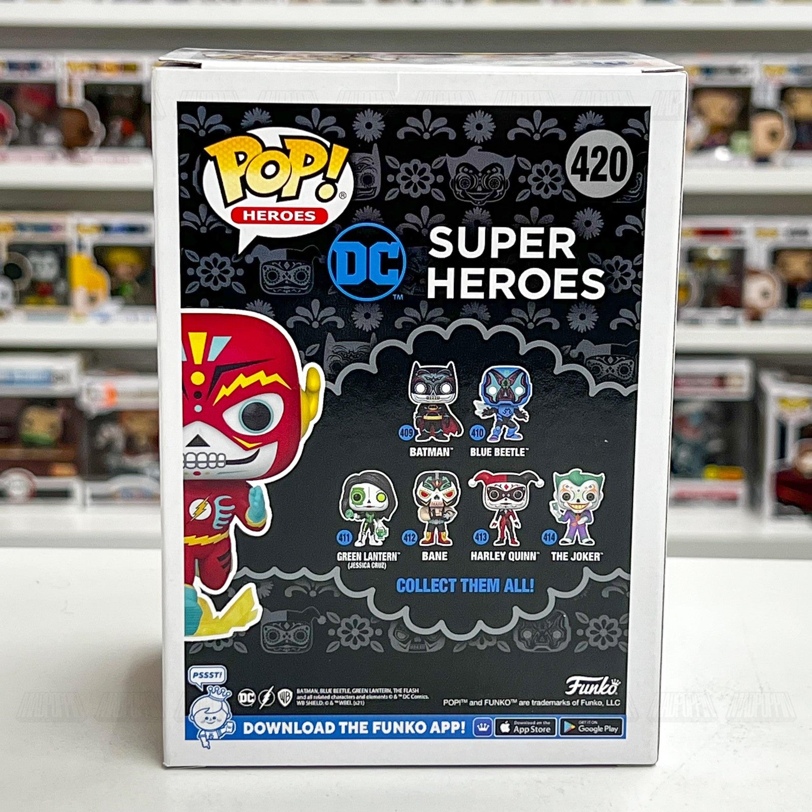 Funko Pop Super Heroes The Flash 420 Dia De Los DC Exclusive Figure Funko.com