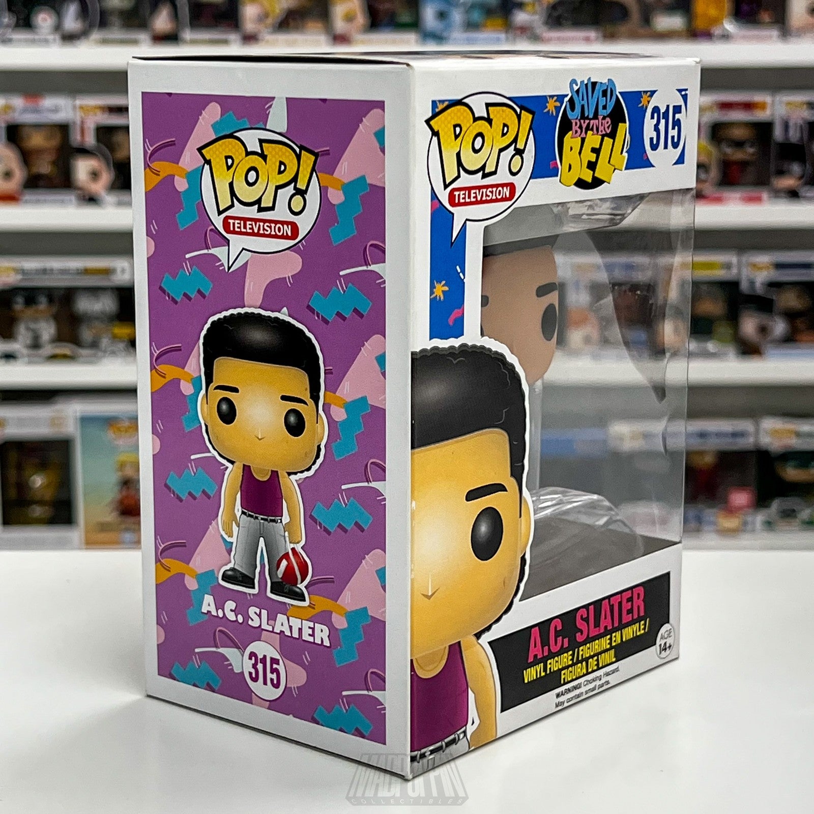 Funko Pop Saved By The Bell A.C. Slater #315 Television Vinyl Figure New In Box