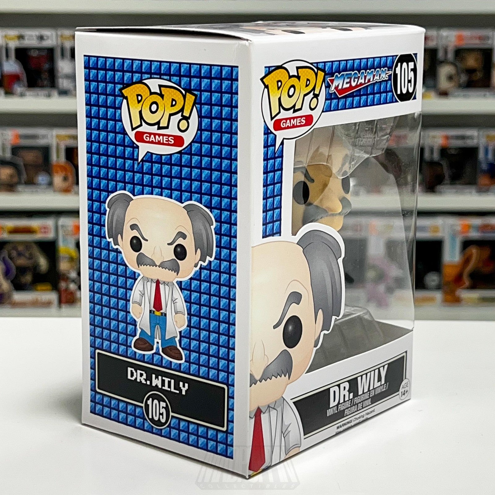 Funko Pop! Games Mega Man Dr. Wily #105 Vinyl Figure New Video Game Capcom Toy
