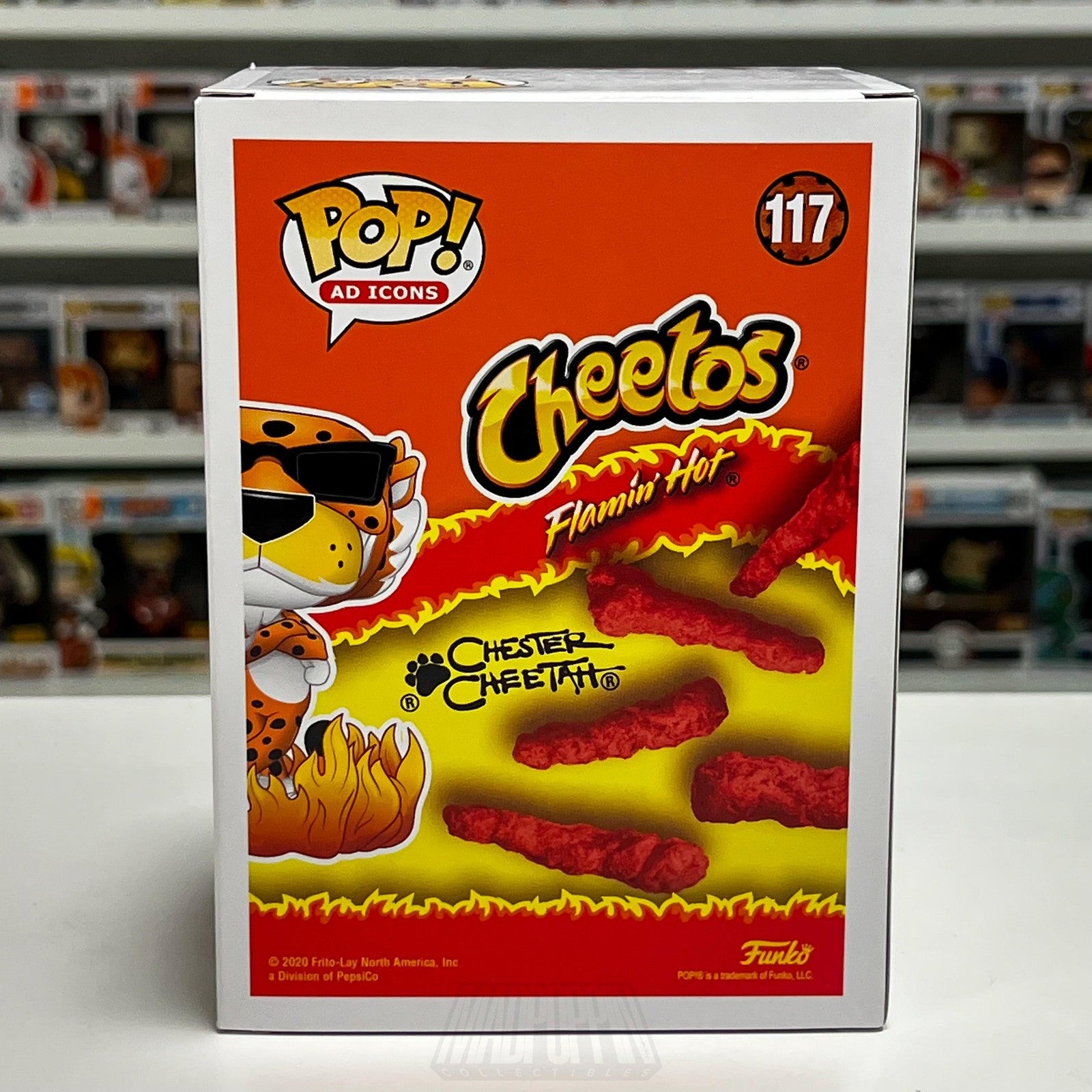 Funko Pop Ad Icons Cheetos Flamin' Hot Chester Cheetah 117 BoxLunch Glow Vinyl