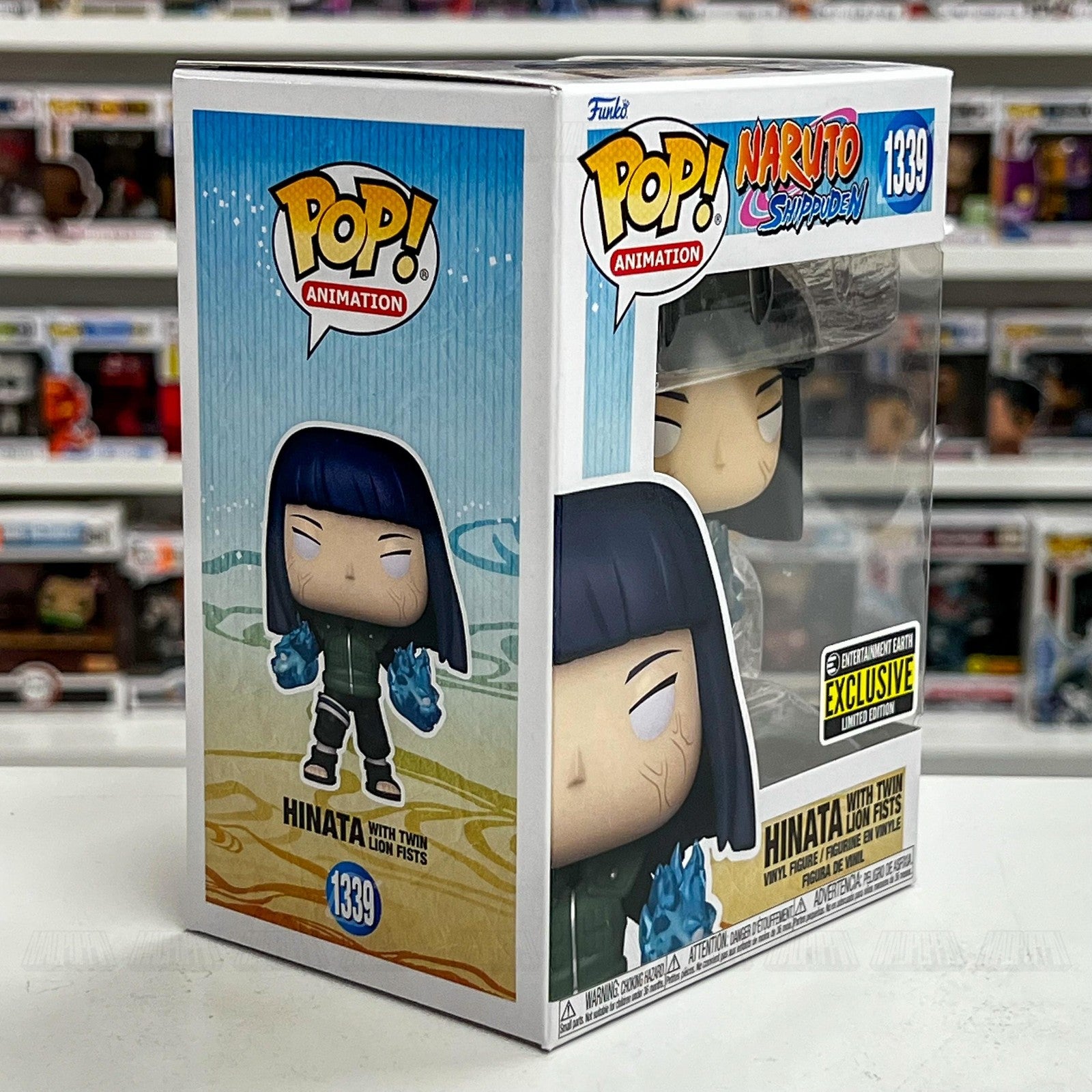 Funko Pop Naruto Shippuden Hinata Twin Lion Fists 1339 EE Exclusive Figure New