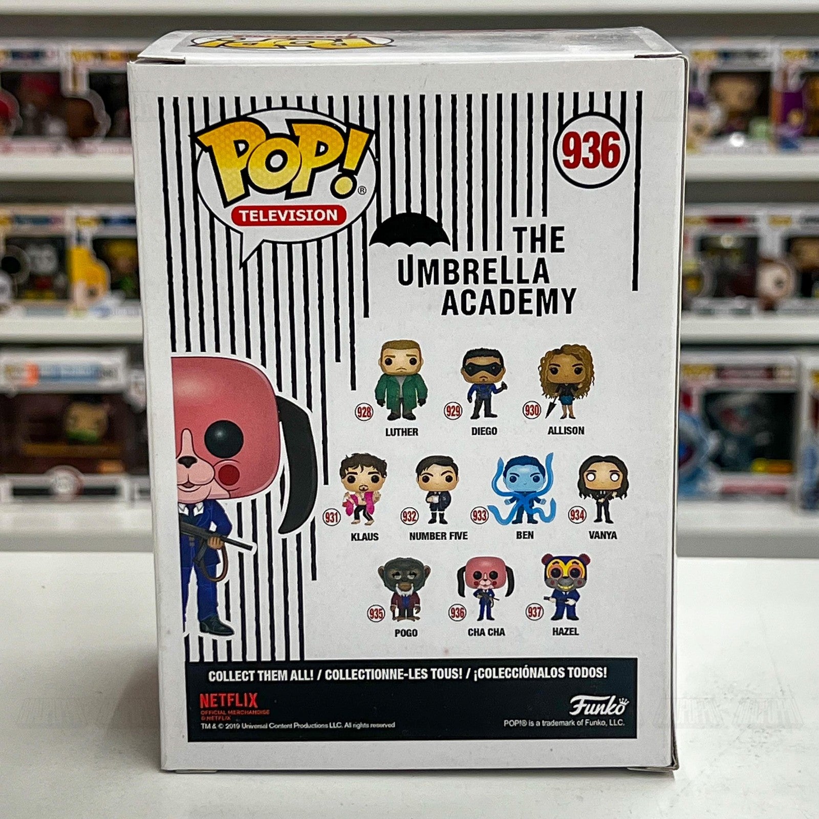 Funko Pop Television Umbrella Academy Cha Cha #936 Vinyl Figure Netflix New