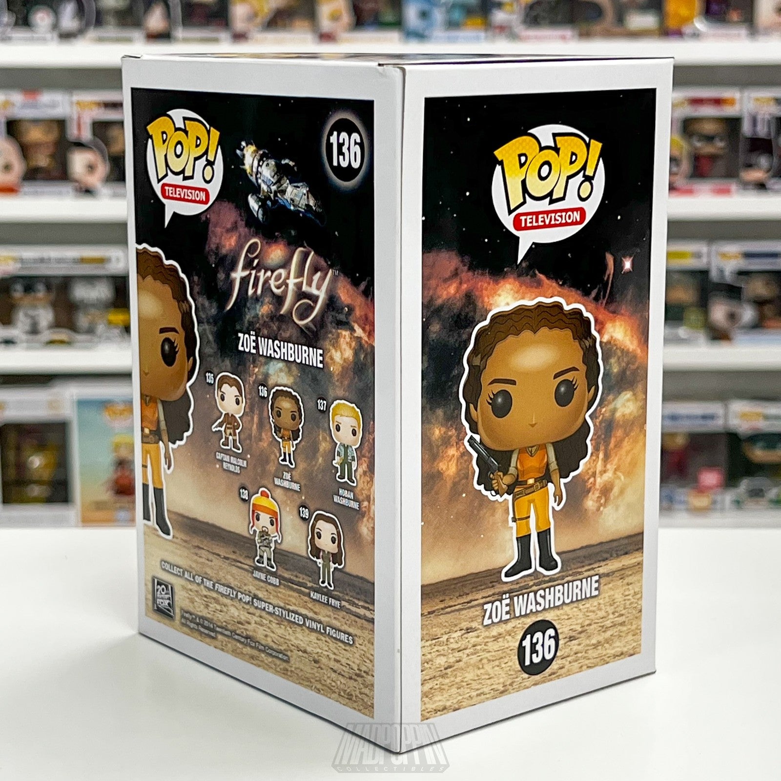 Funko Pop Zoë Washburne Firefly 136 Vinyl Figure TV Show Collectible Box Whedon