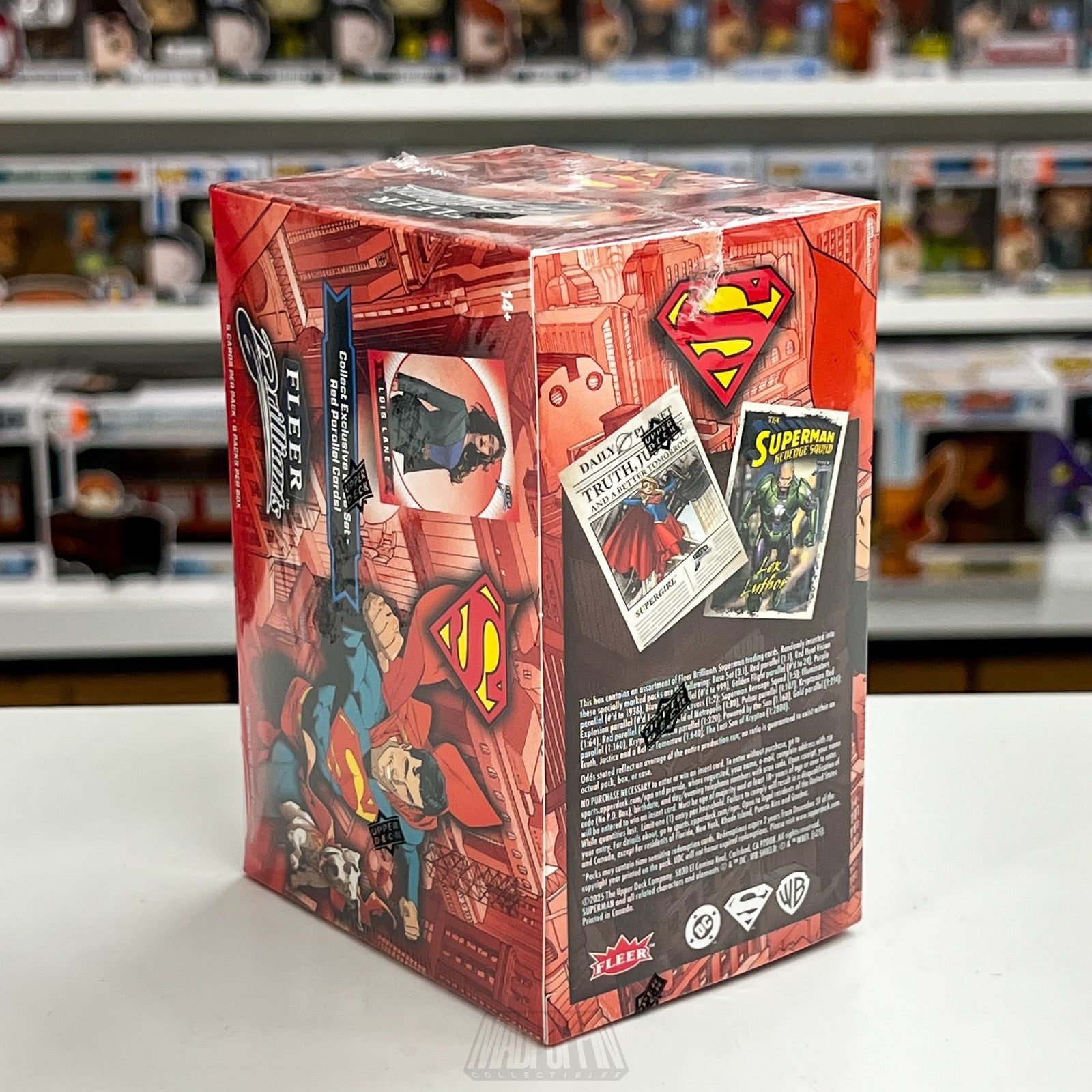 Fleer Brilliants Superman DC Red Blaster Box Parallel Target Cards Upper Deck