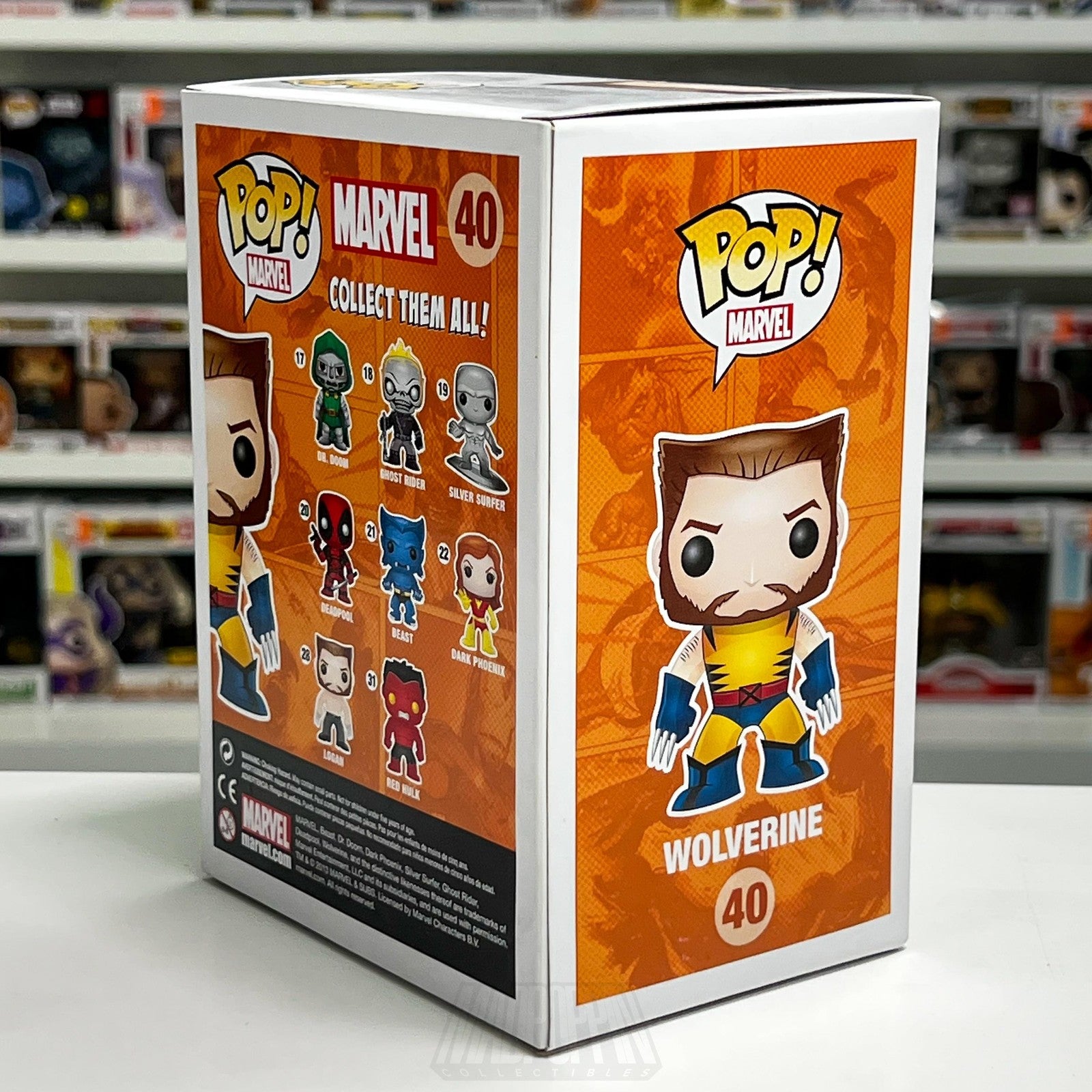 Funko Pop Marvel Wolverine Unmasked 40 Toytastik VAULTED Vinyl Armor SUPER RARE