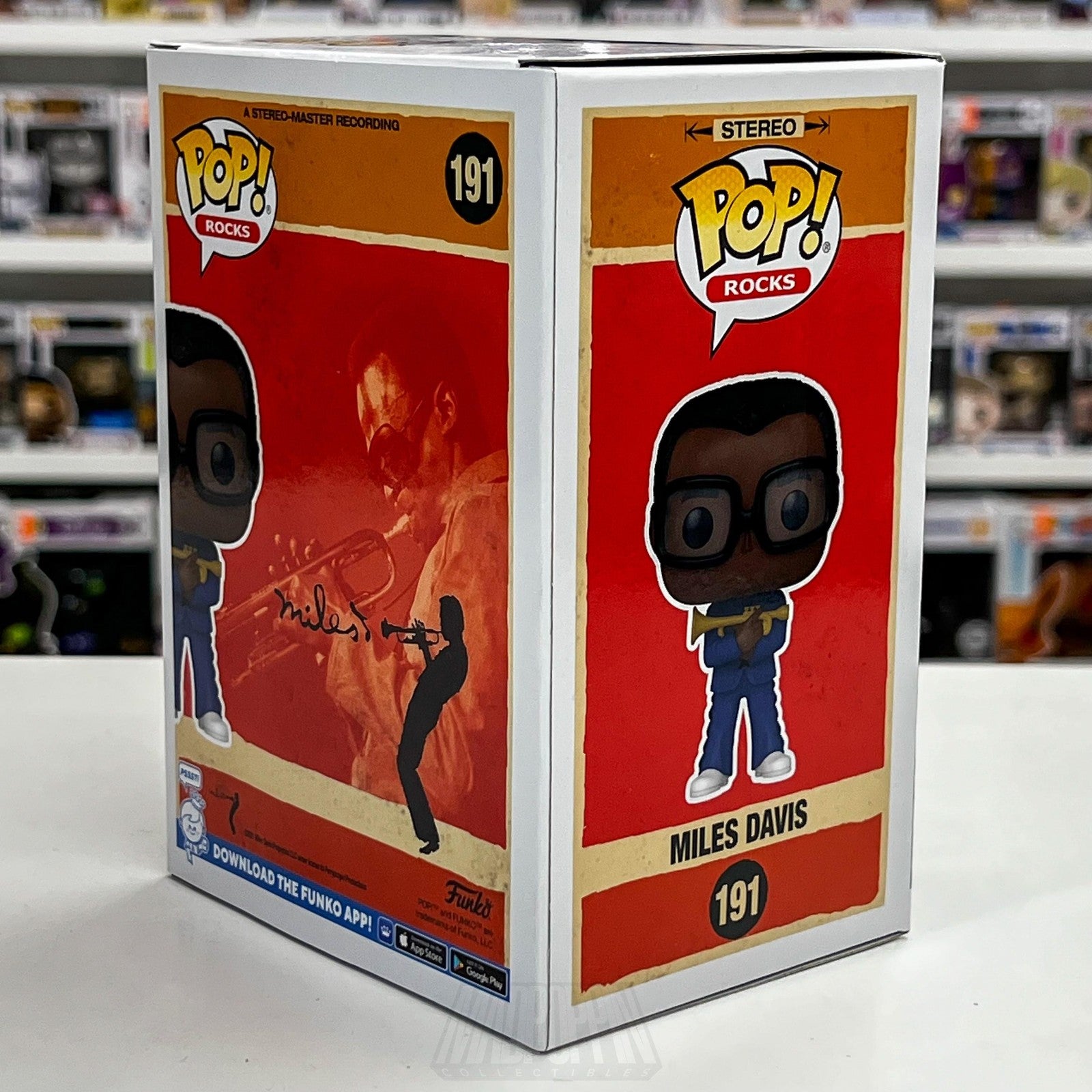 Funko Pop! Rocks Miles Davis #191 Vinyl Figure Jazz Trumpet Collectible Boxed4