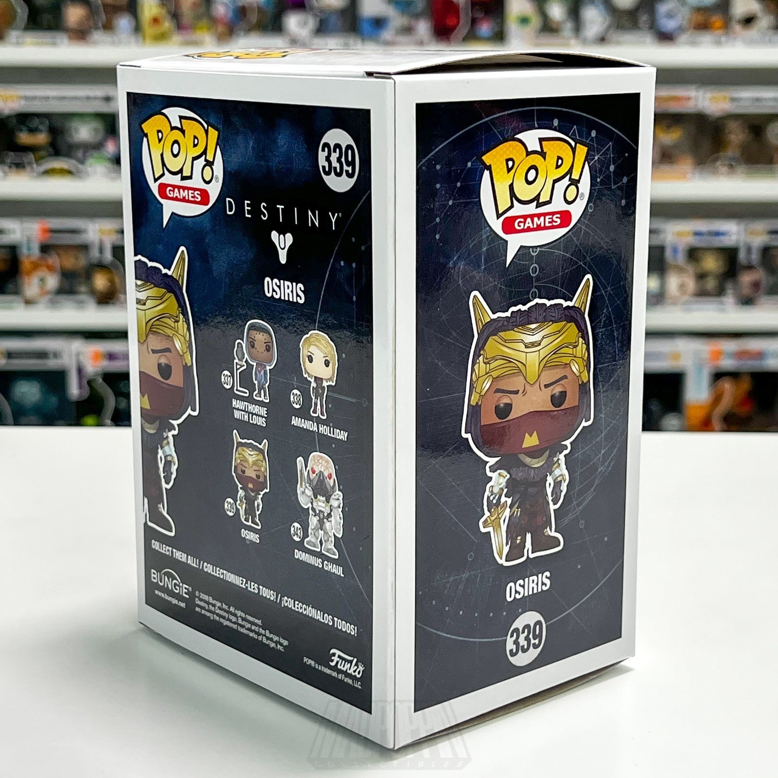 Funko Pop Games Destiny Osiris 339 BOX ONLY NO FIGURE NO INSERT Mint Playstation4