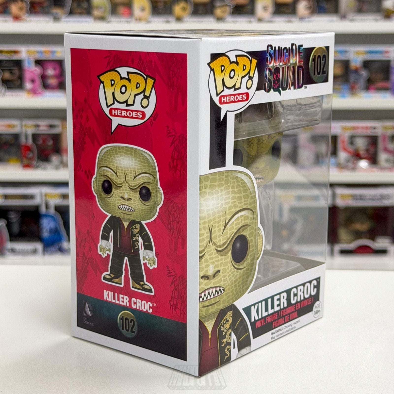 Funko Pop DC Super Heroes Suicide Squad Killer Croc 102 Metahuman Vinyl Figure