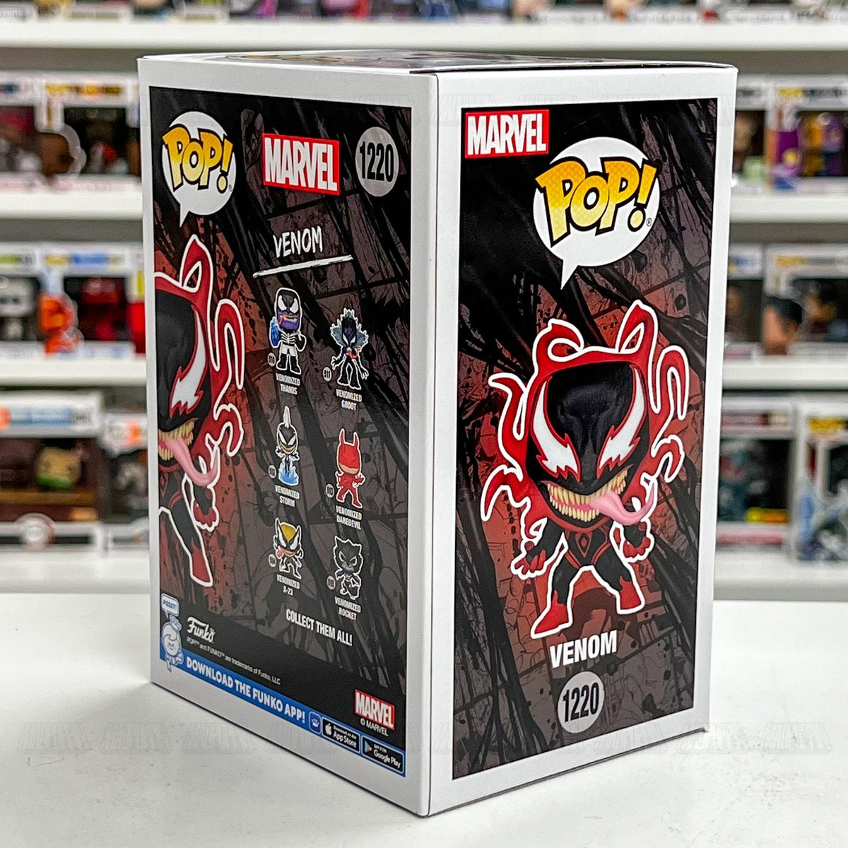 Funko Pop Marvel Venom Carnage Miles Morales Entertainment Earth 1220 Toy Figure