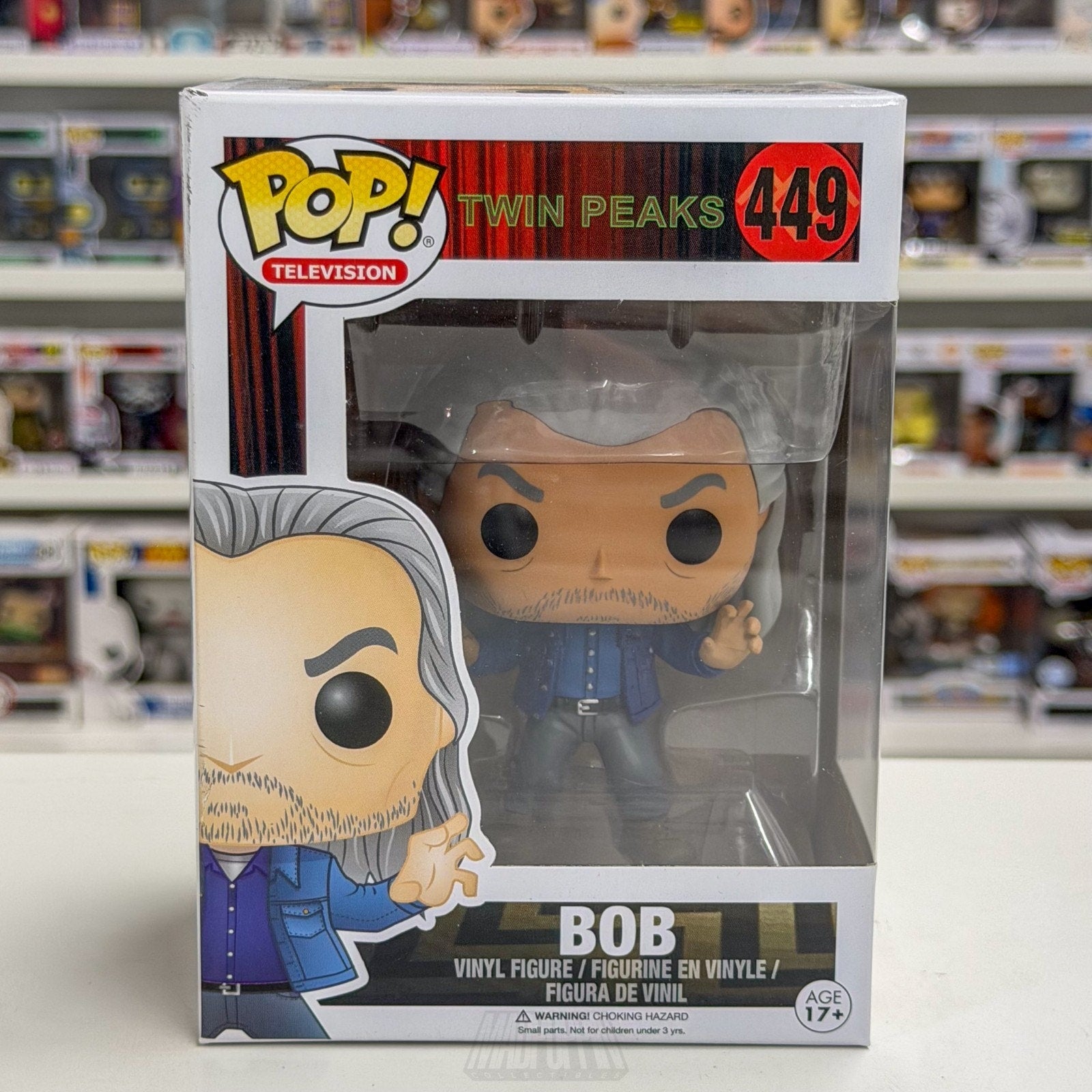 Funko Pop TV Twin Peaks Bob 449 Vaulted Feral Killer Denim Rare Toy Vinyl Figure